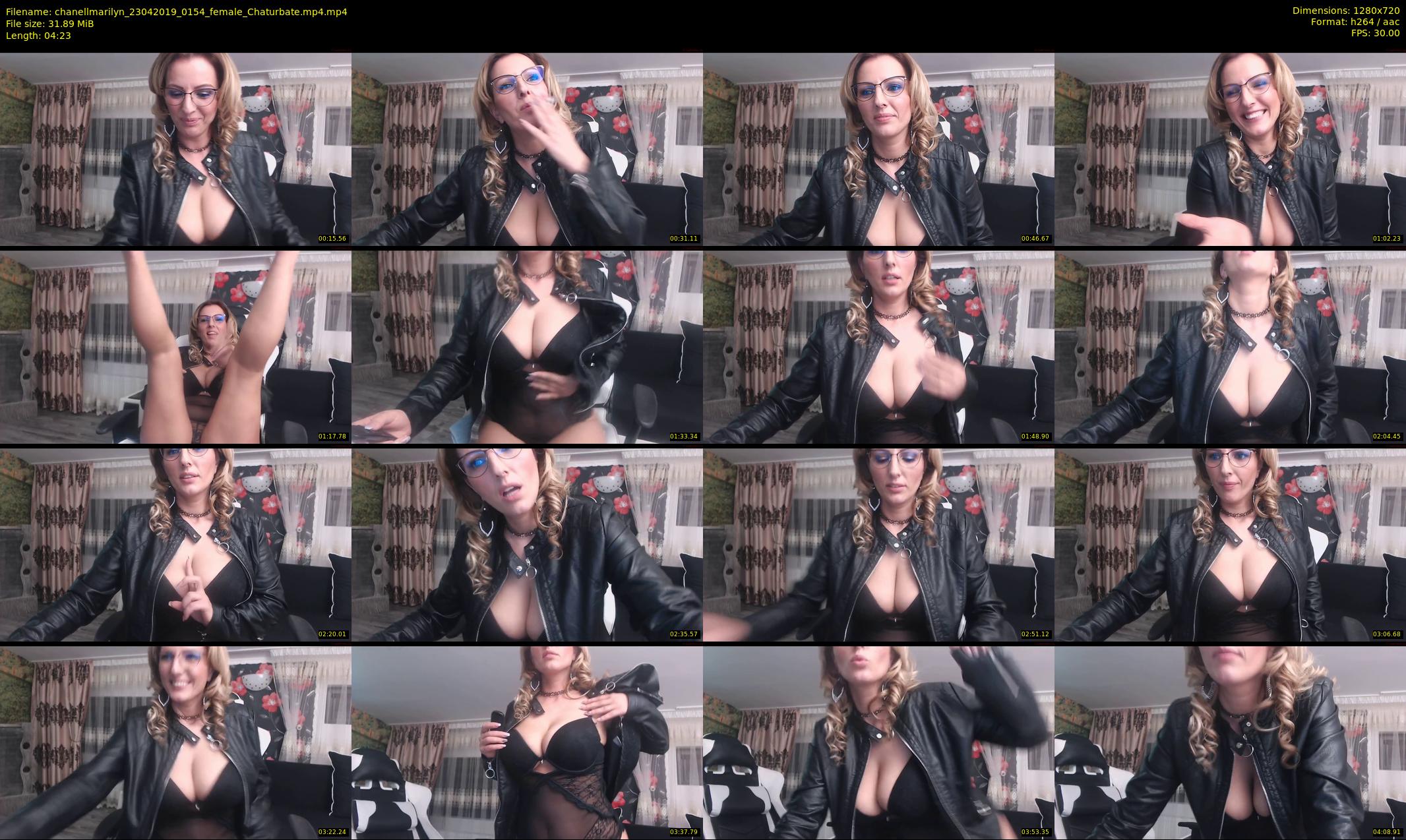 chanellmarilyn — 5 minute Chaturbate female cam show recording, 720p, Apr 23, 2019
