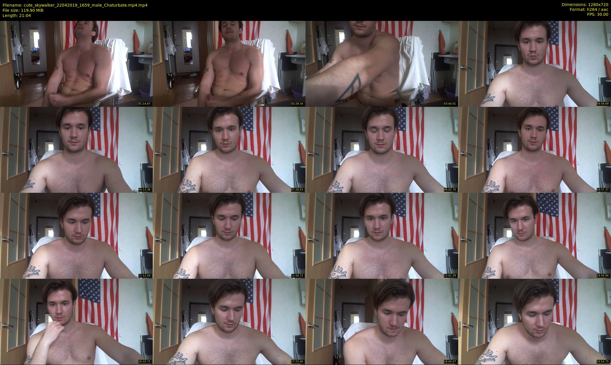 cute_skywalker — 22 minute Chaturbate male cam show recording, 720p, Apr 22, 2019