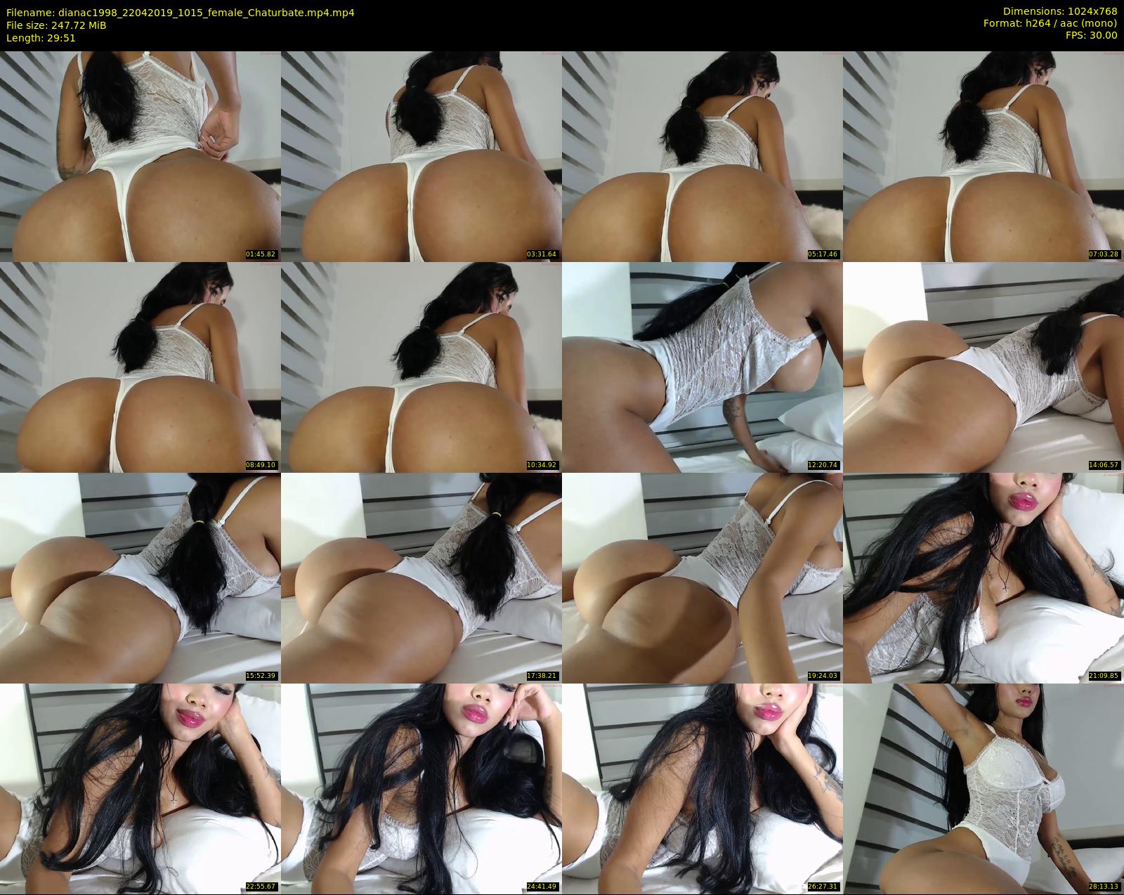 dianac1998 — 30 minute Chaturbate female cam show recording, 720p, Apr 22, 2019