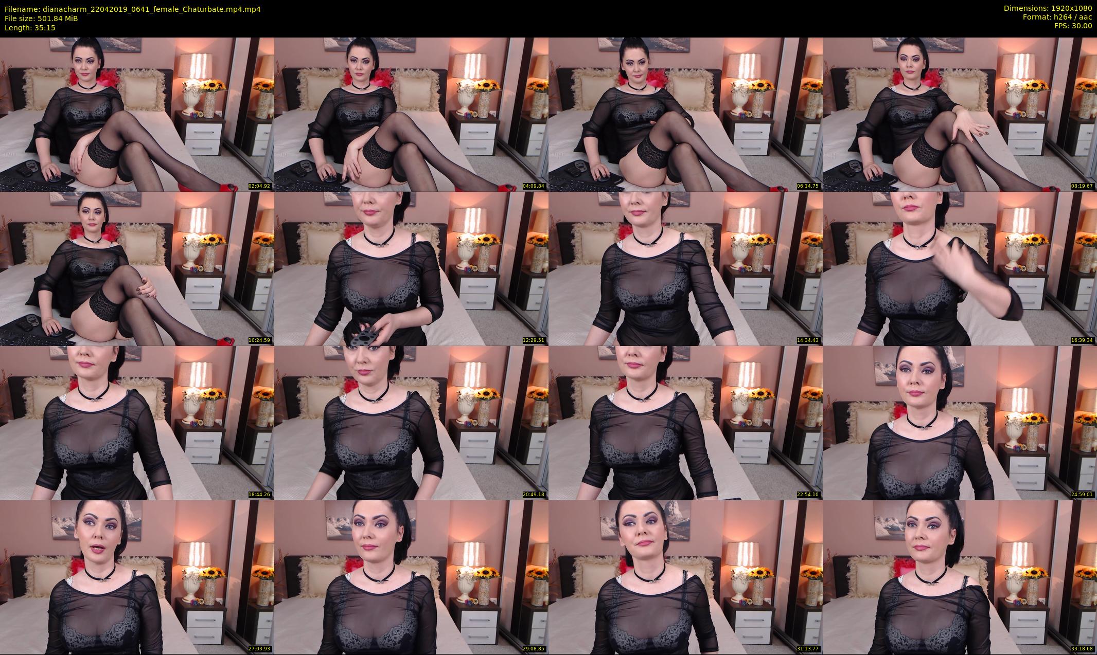 dianacharm — 36 minute Chaturbate female cam show recording, 1080p, Apr 22, 2019