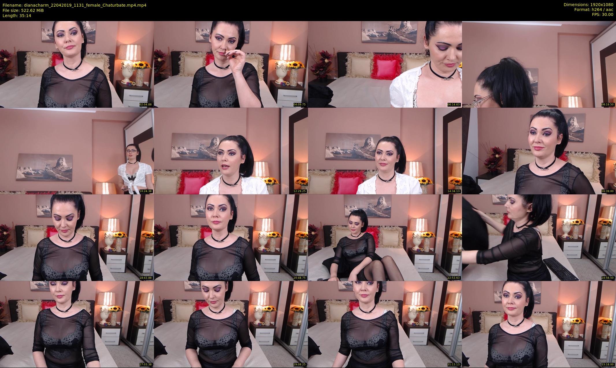 dianacharm — 36 minute Chaturbate female cam show recording, 1080p, Apr 22, 2019