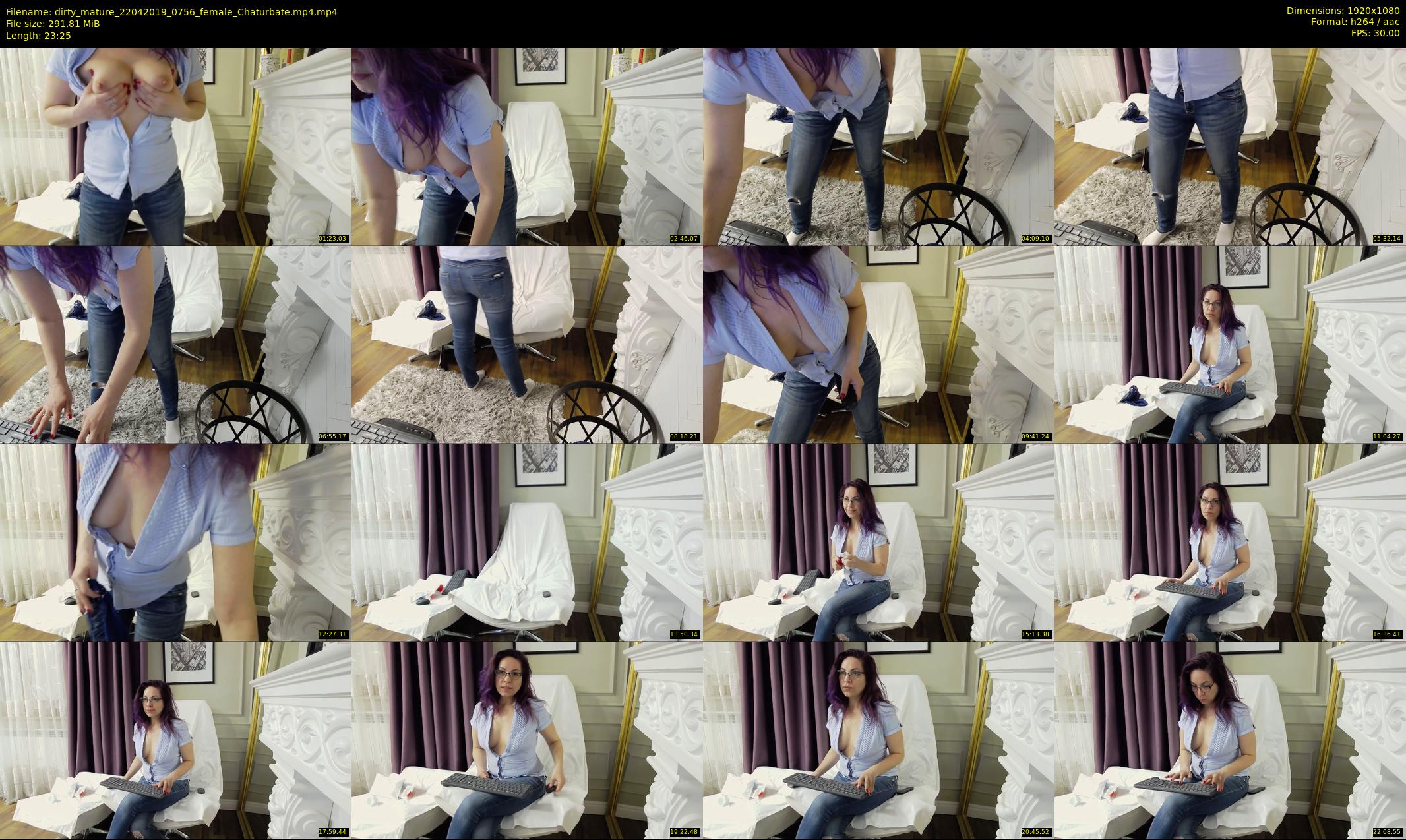 dirty_mature — 24 minute Chaturbate female cam show recording, 1080p, Apr 22, 2019