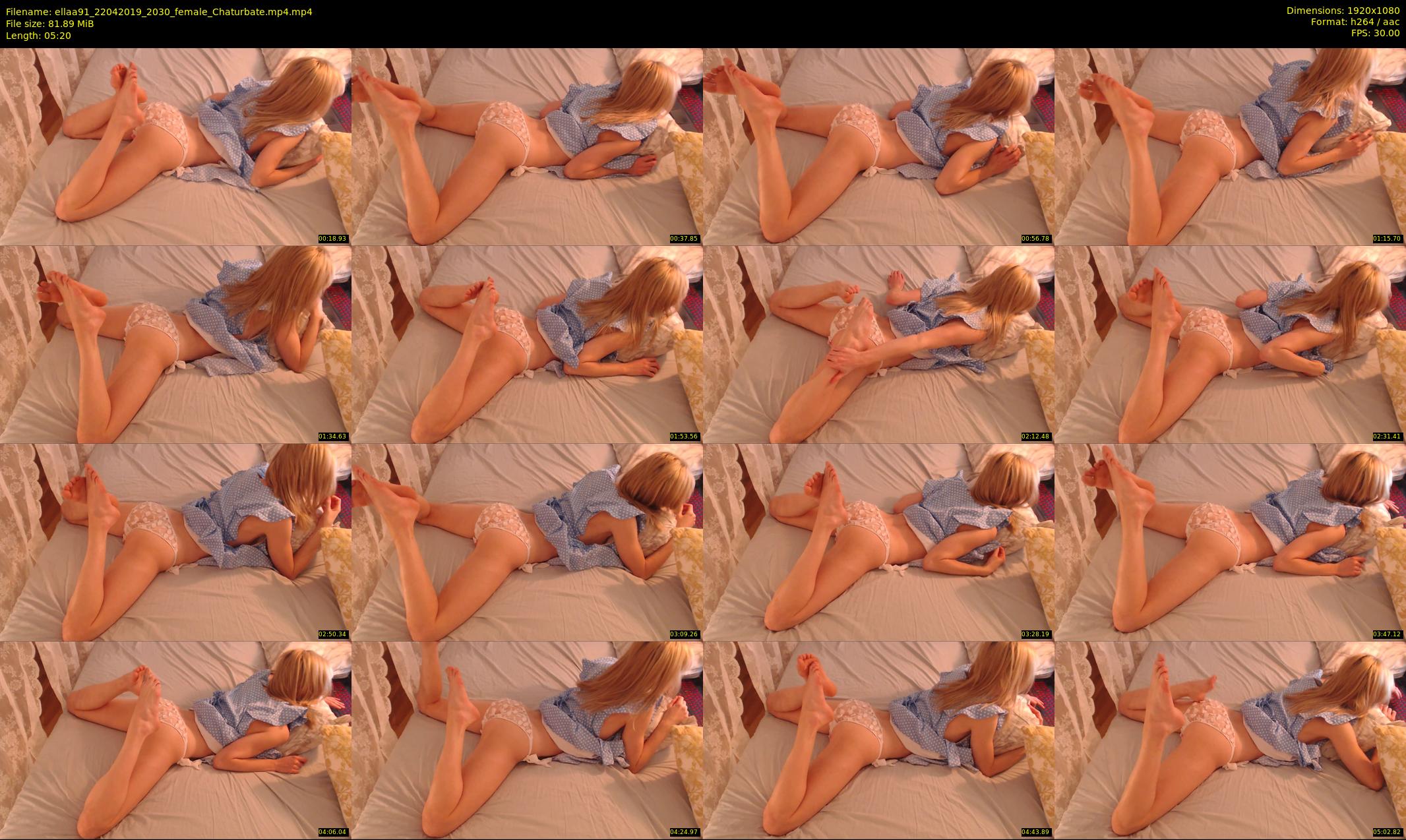 ellaa91 — 6 minute Chaturbate female cam show recording, 1080p, Apr 22, 2019