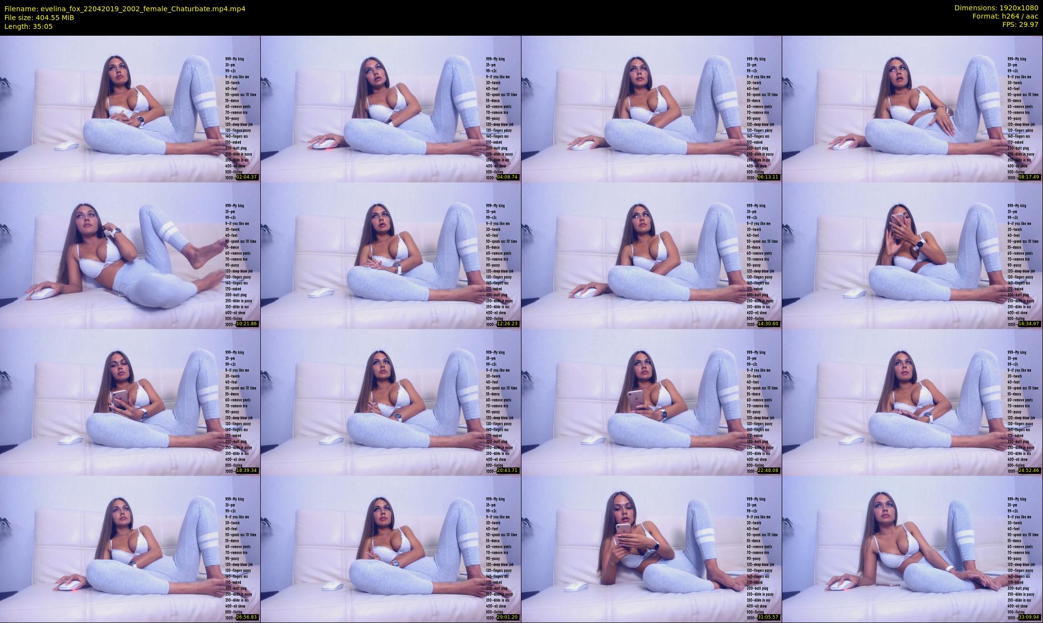 evelina_fox — 36 minute Chaturbate female cam show recording, 1080p, Apr 22, 2019