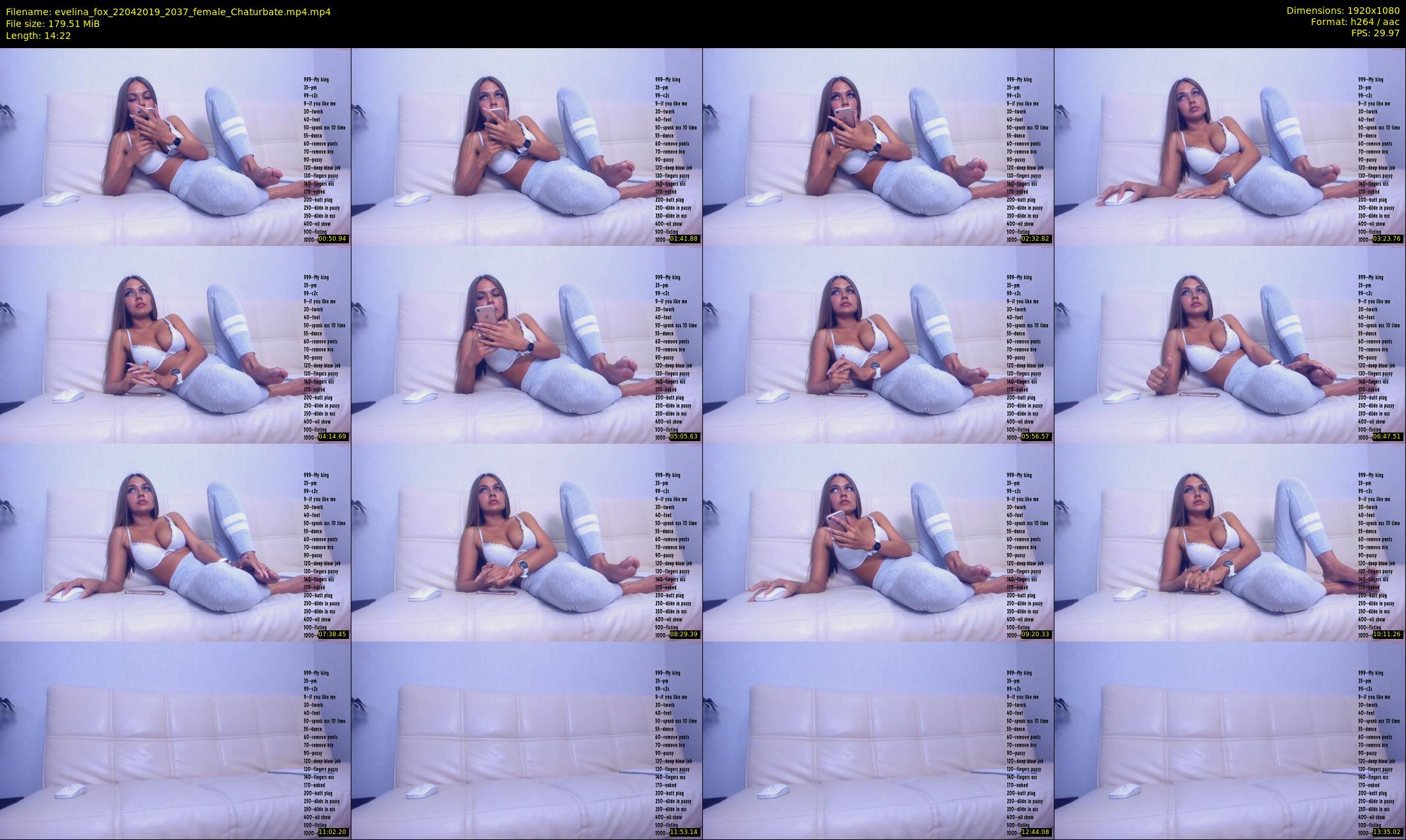 evelina_fox — 15 minute Chaturbate female cam show recording, 1080p, Apr 22, 2019