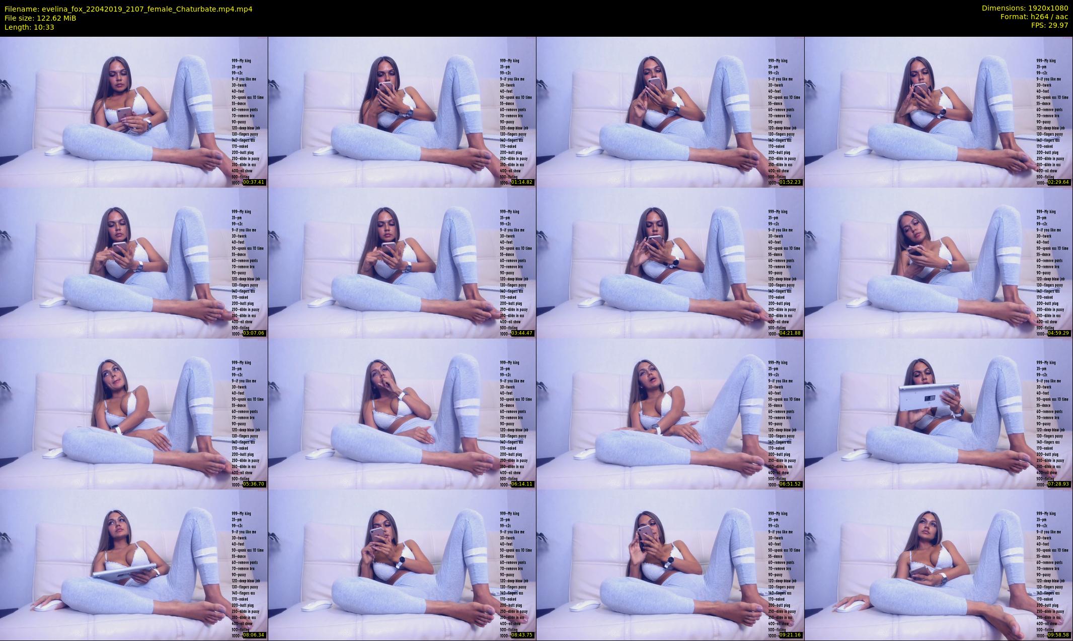 evelina_fox — 11 minute Chaturbate female cam show recording, 1080p, Apr 22, 2019