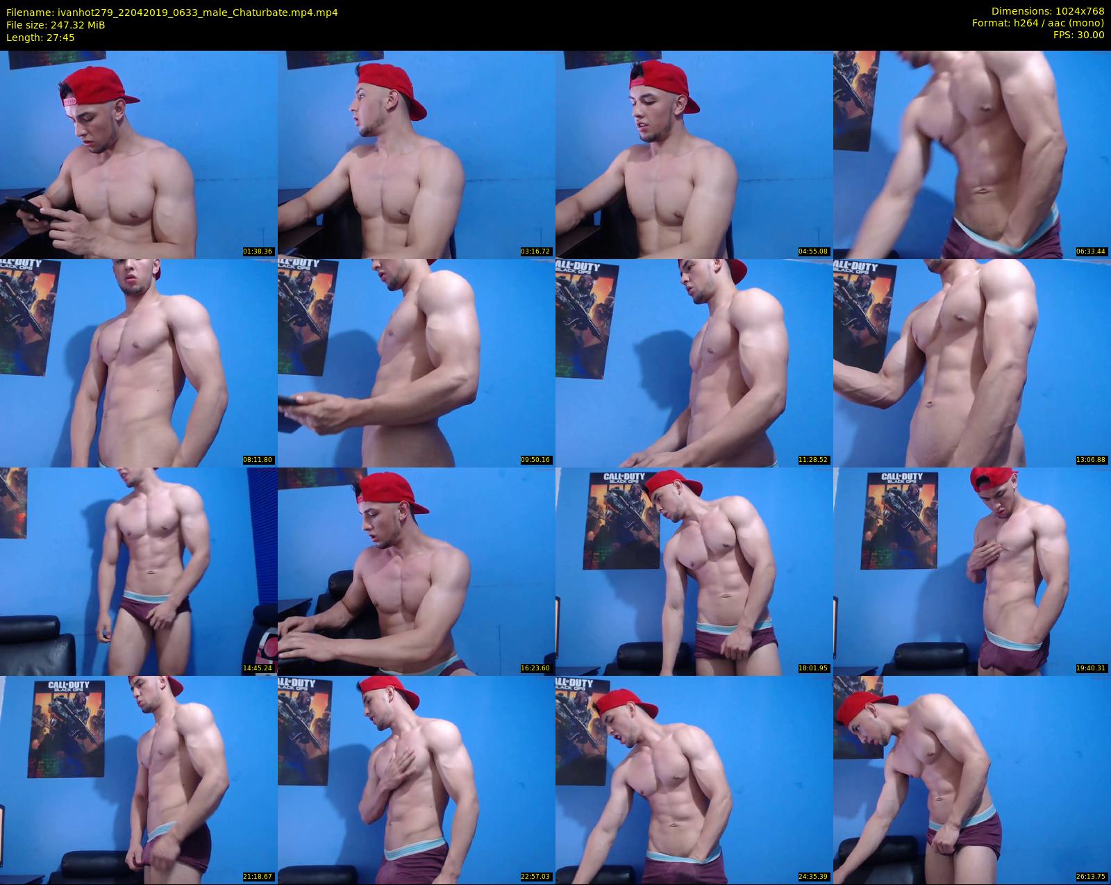 ivanhot279 — 28 minute Chaturbate male cam show recording, 720p, Apr 22, 2019