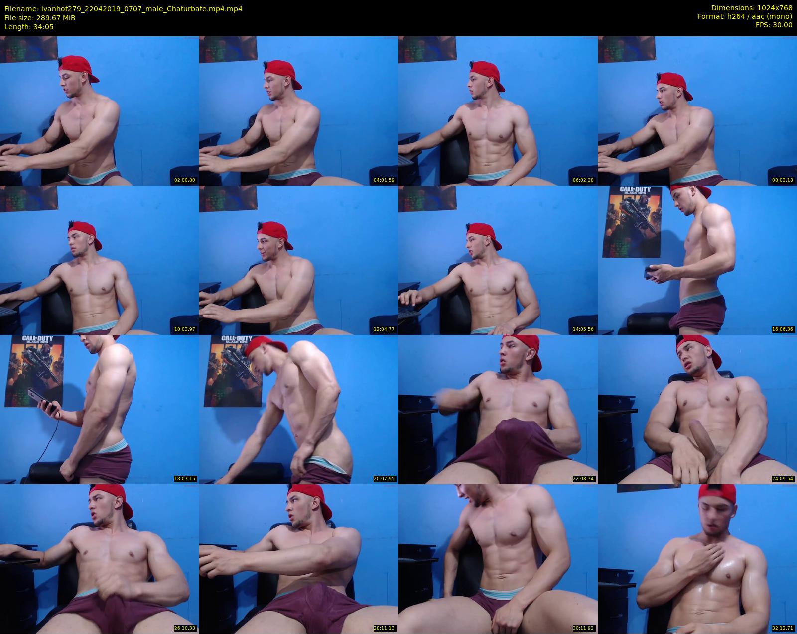 ivanhot279 — 35 minute Chaturbate male cam show recording, 720p, Apr 22, 2019