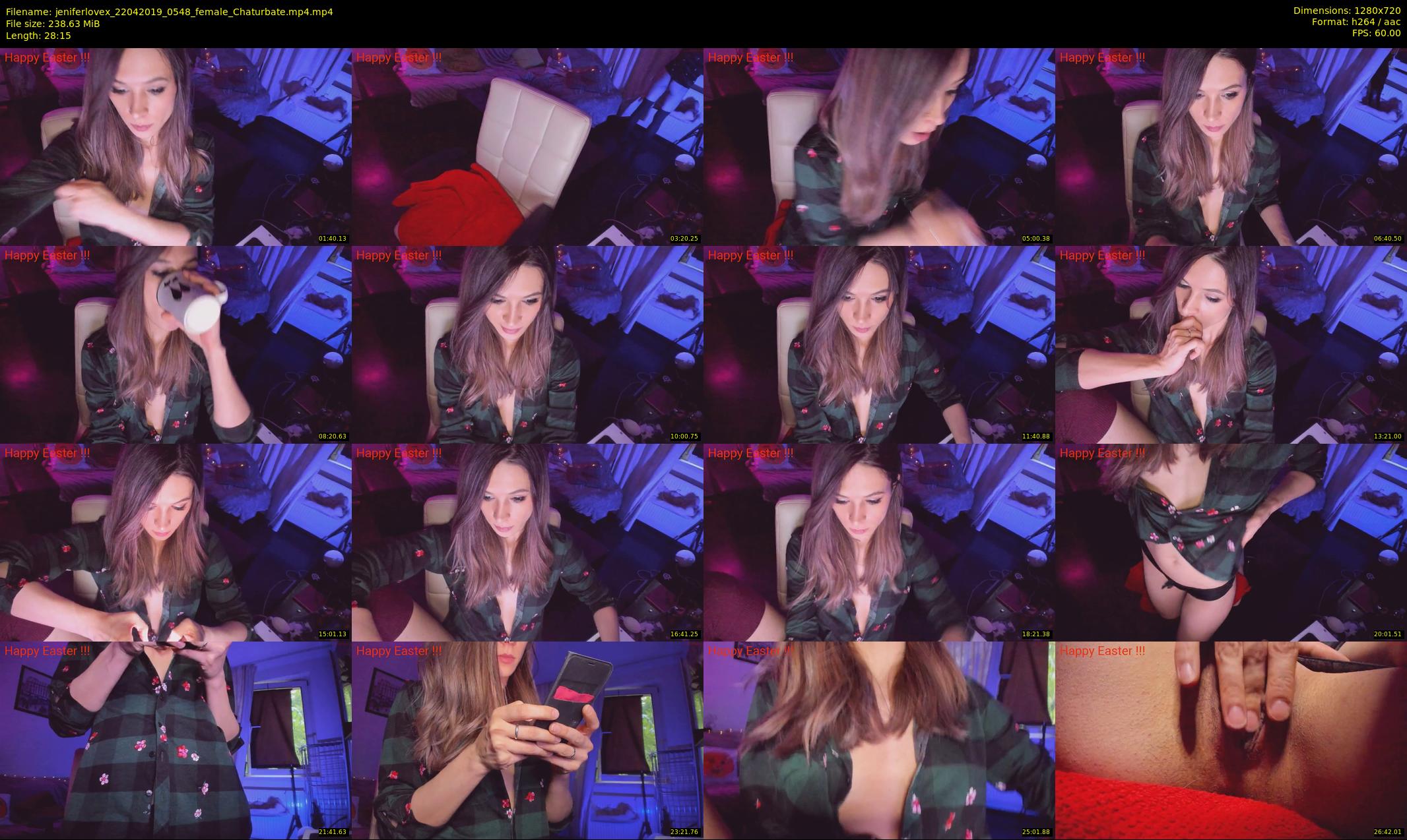 jeniferlovex — 29 minute Chaturbate female cam show recording, 720p, Apr 22, 2019