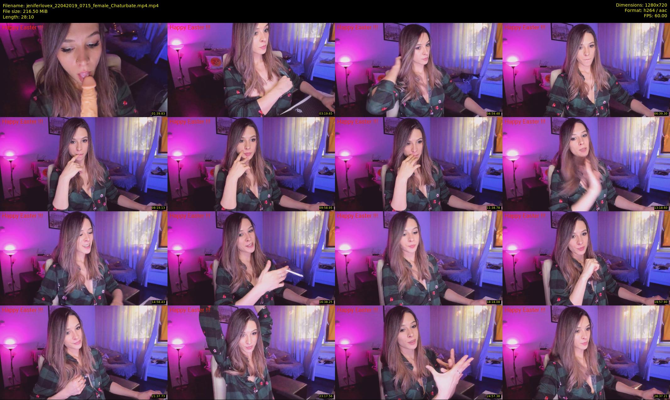 jeniferlovex — 29 minute Chaturbate female cam show recording, 720p, Apr 22, 2019