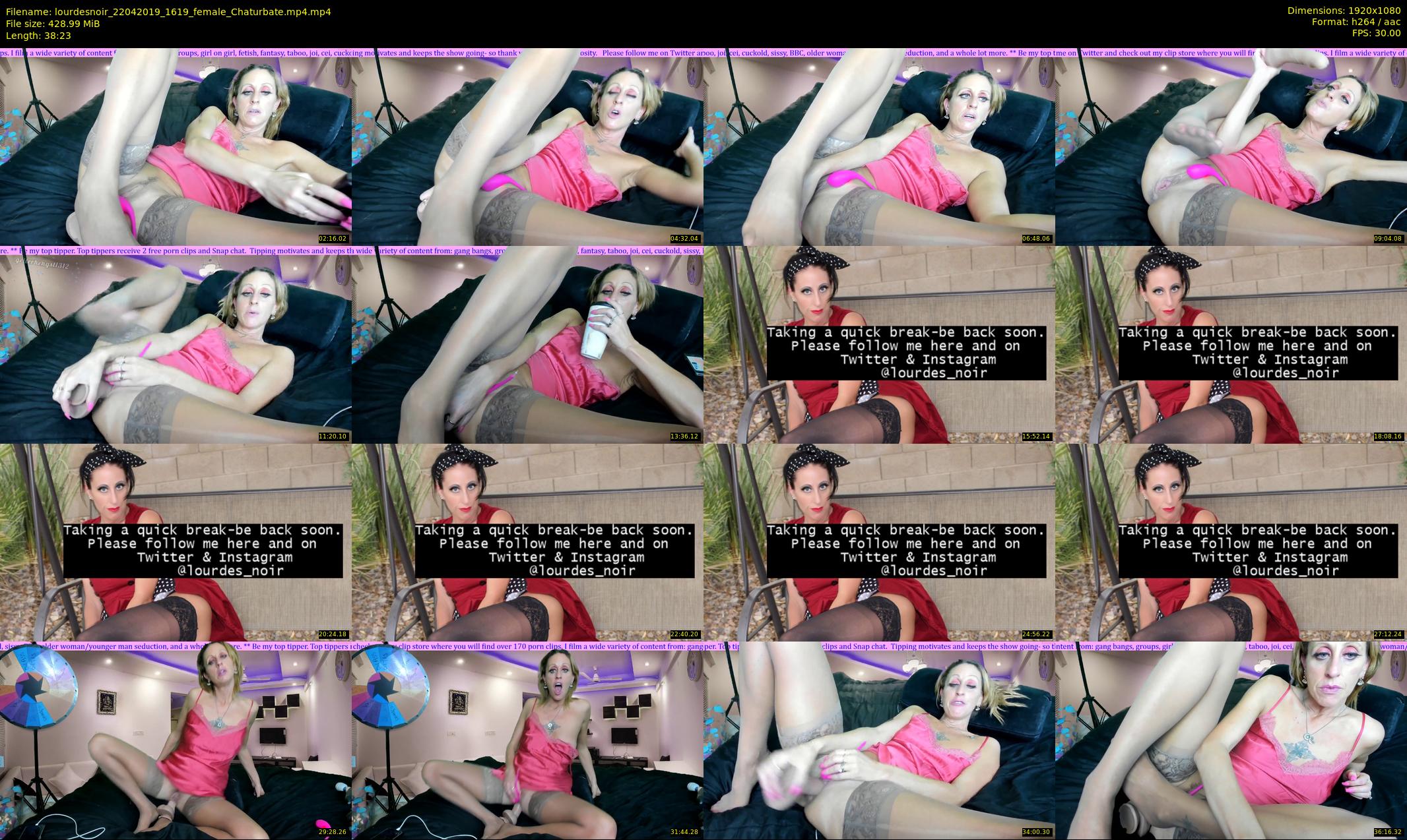 lourdesnoir — 39 minute Chaturbate female cam show recording, 1080p, Apr 22, 2019