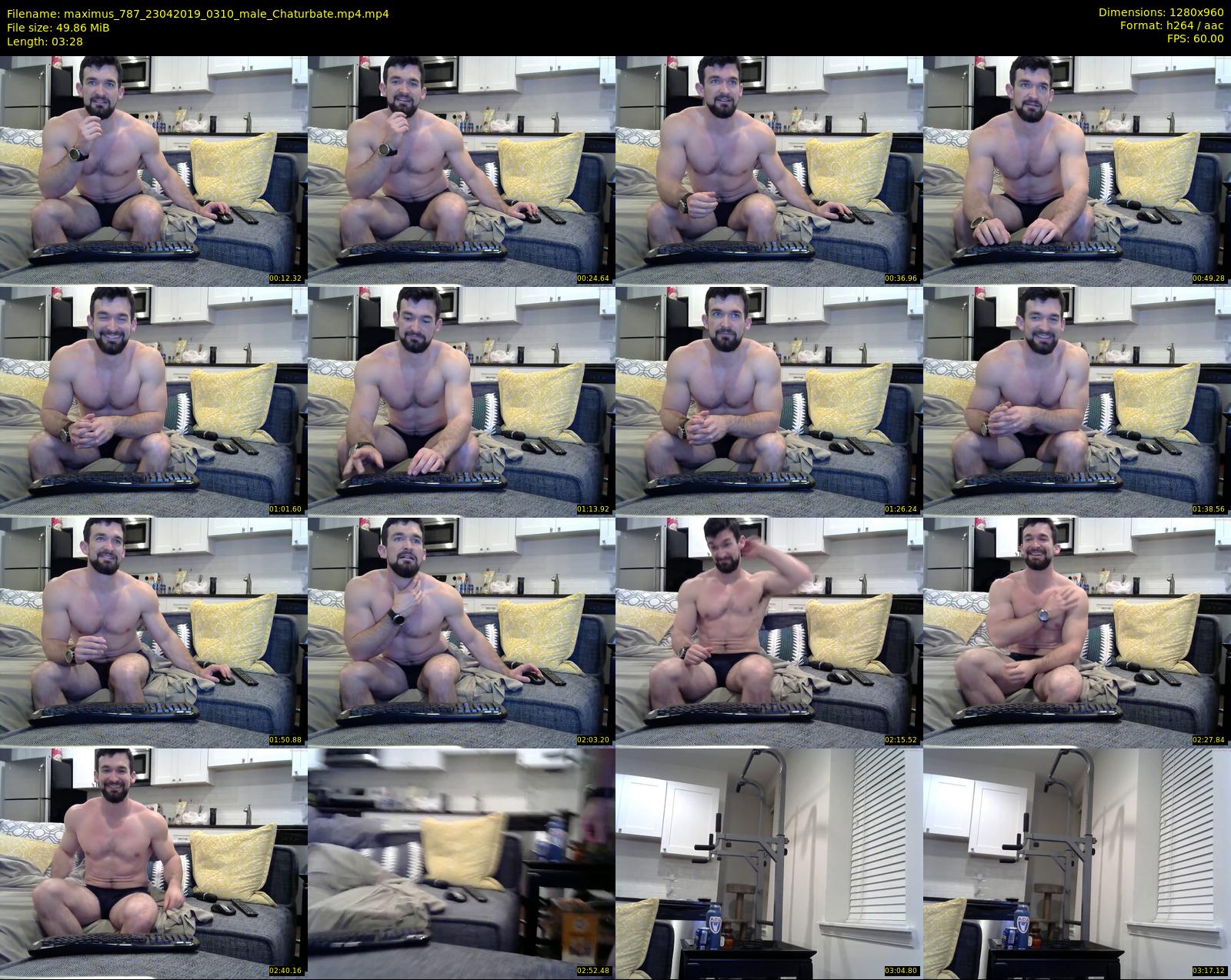 maximus_787 — 4 minute Chaturbate male cam show recording, 720p, Apr 23, 2019