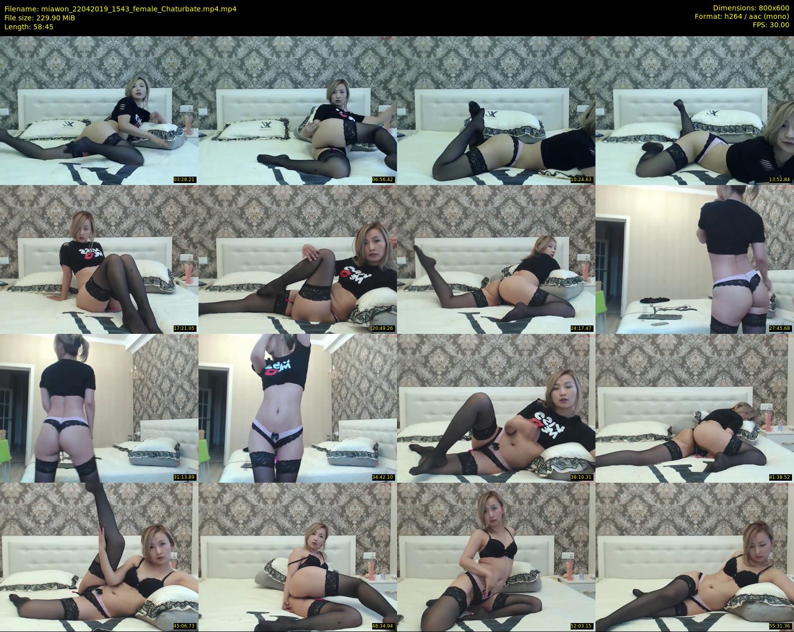 miawon — 59 minute Chaturbate female cam show recording, 480p, Apr 22, 2019