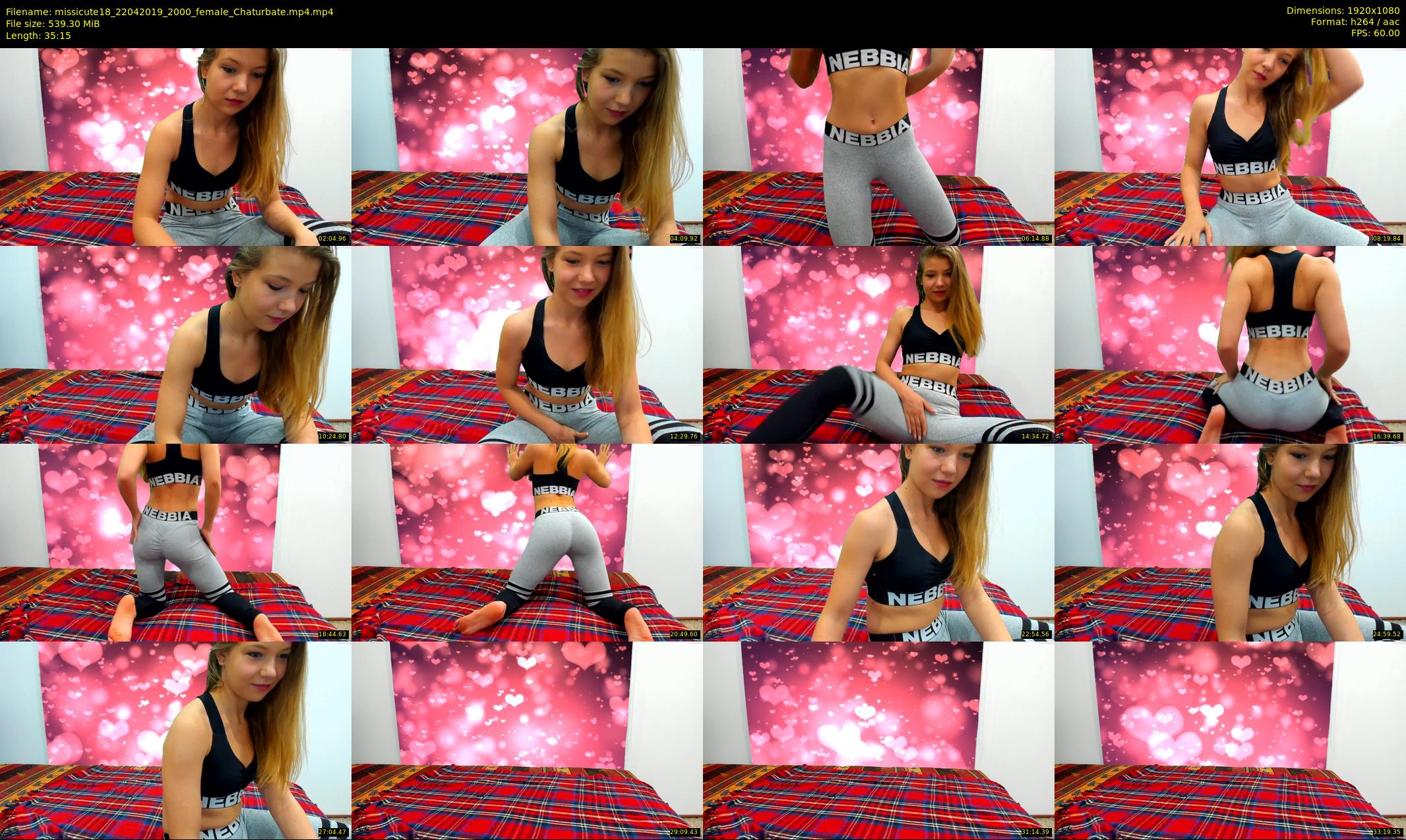 missicute18 — 36 minute Chaturbate female cam show recording, 1080p, Apr 22, 2019