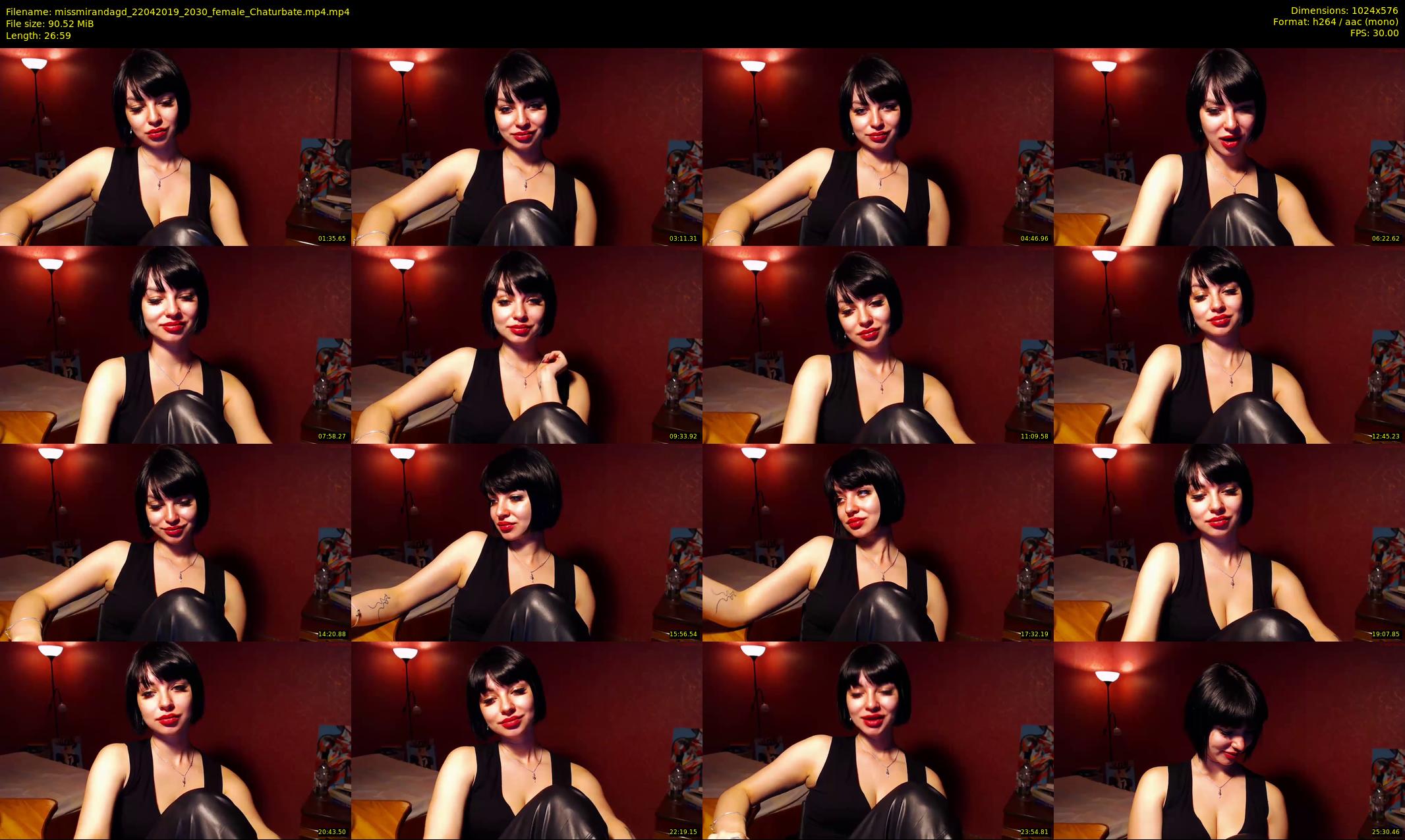 missmirandagd — 27 minute Chaturbate female cam show recording, 480p, Apr 22, 2019