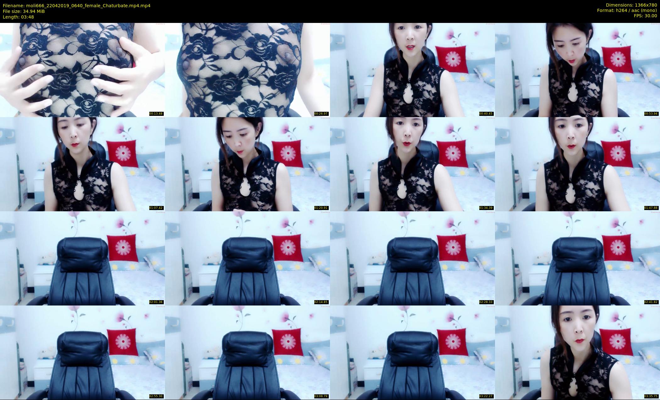 moli666 — 4 minute Chaturbate female cam show recording, 720p, Apr 22, 2019