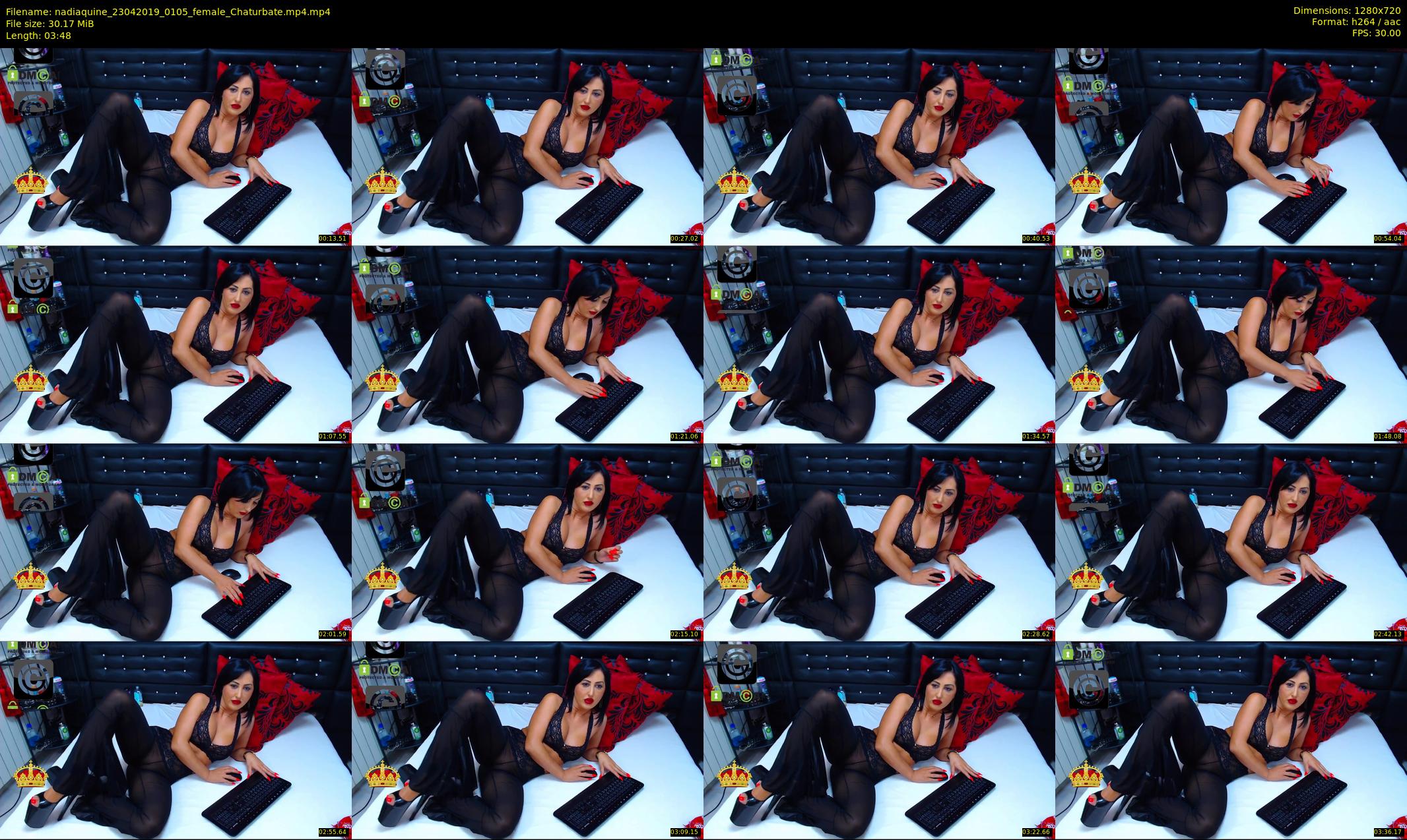nadiaquine — 4 minute Chaturbate female cam show recording, 720p, Apr 23, 2019