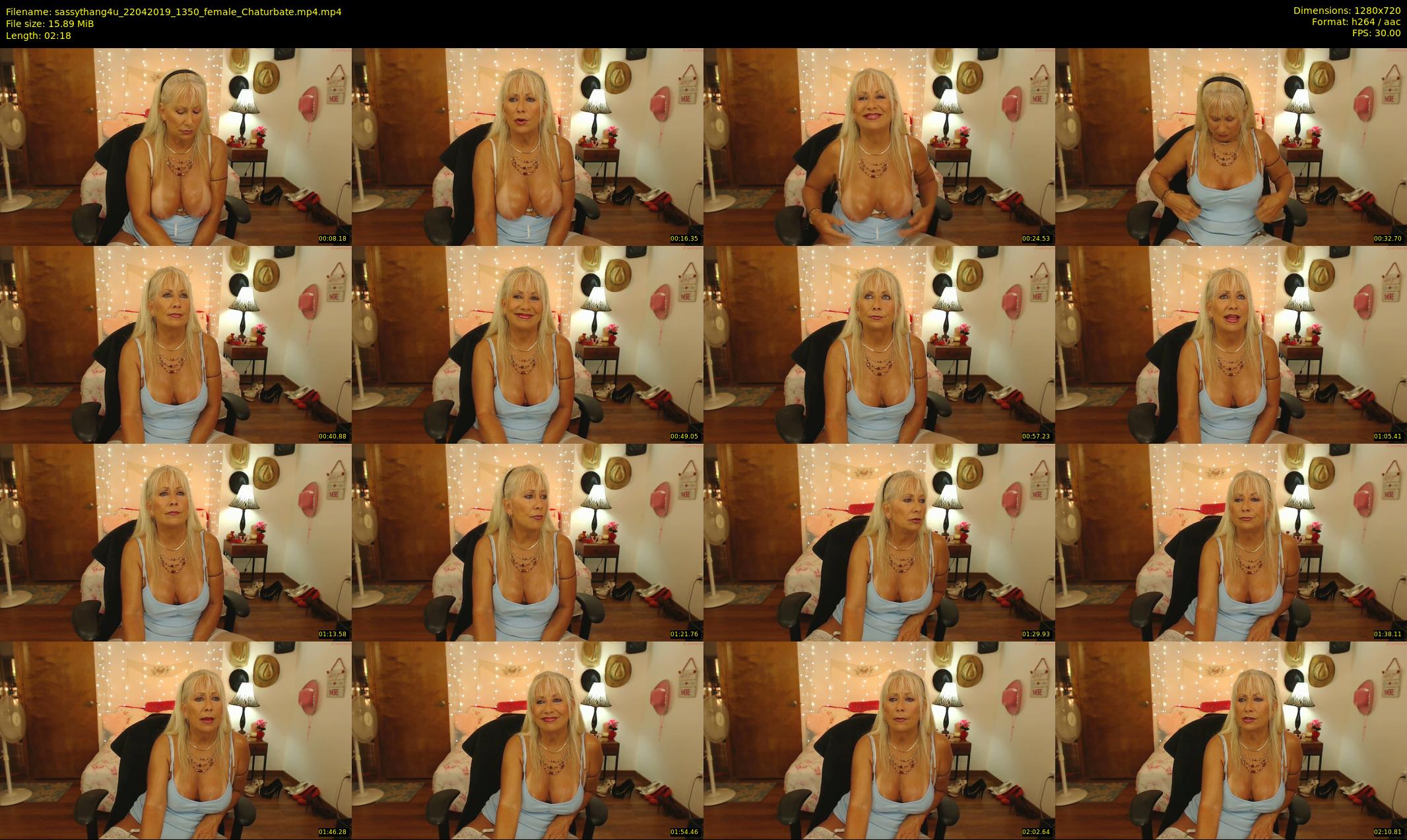 sassythang4u — 3 minute Chaturbate female cam show recording, 720p, Apr 22, 2019