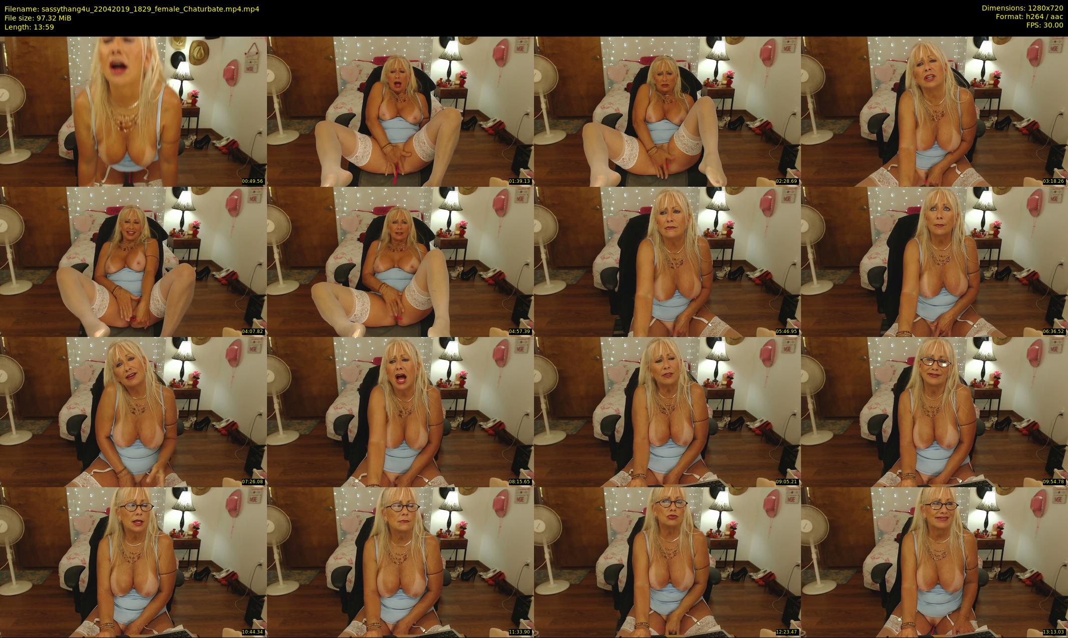 sassythang4u — 14 minute Chaturbate female cam show recording, 720p, Apr 22, 2019