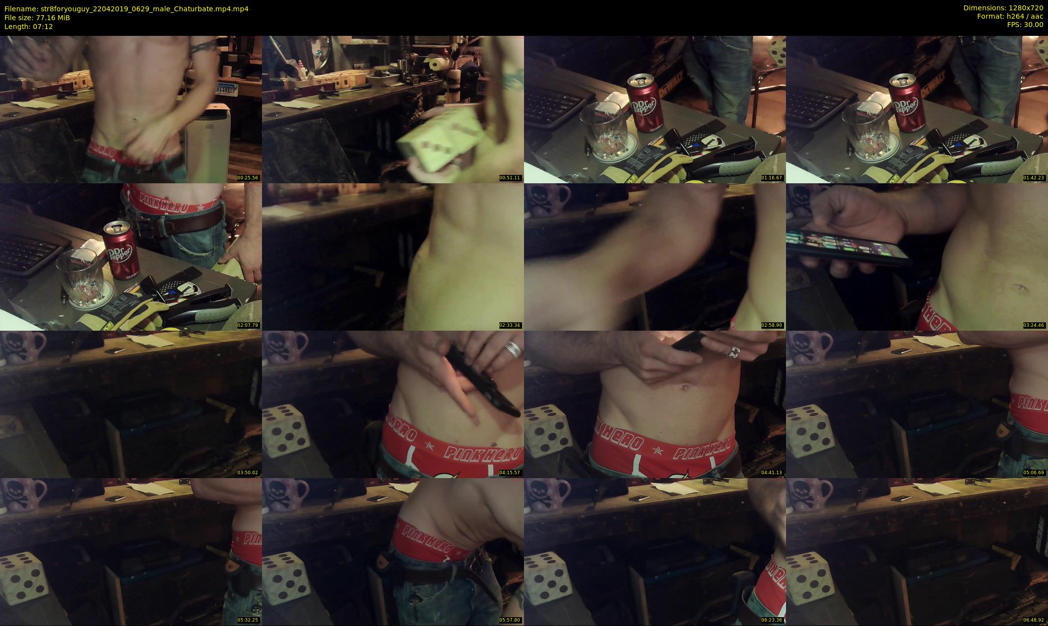 str8foryouguy — 8 minute Chaturbate male cam show recording, 720p, Apr 22, 2019