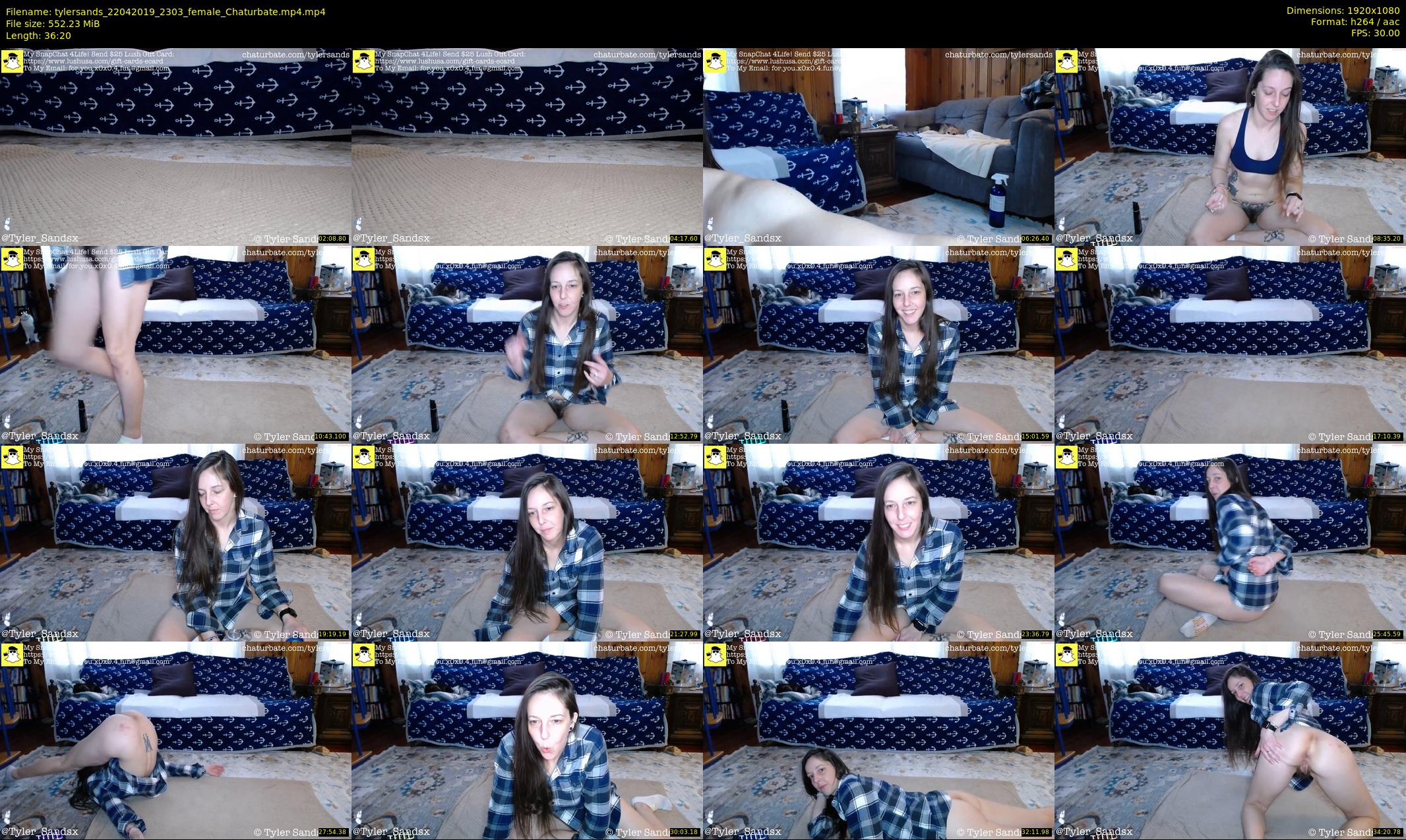 tylersands — 37 minute Chaturbate female cam show recording, 1080p, Apr 22, 2019