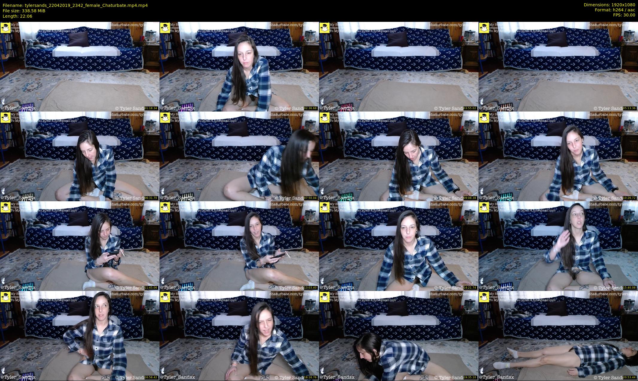 tylersands — 23 minute Chaturbate female cam show recording, 1080p, Apr 22, 2019