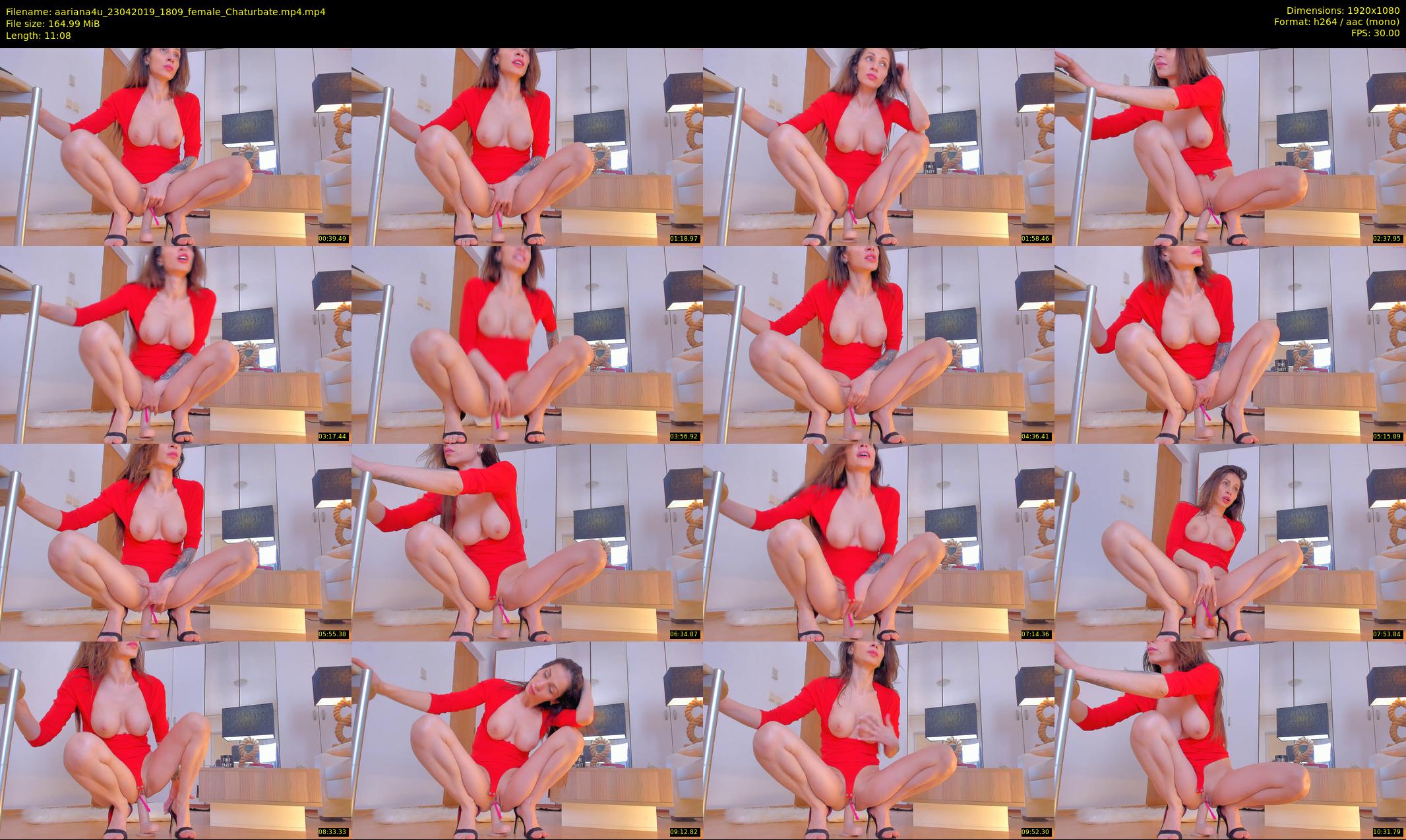aariana4u — 12 minute Chaturbate female cam show recording, 1080p, Apr 23, 2019