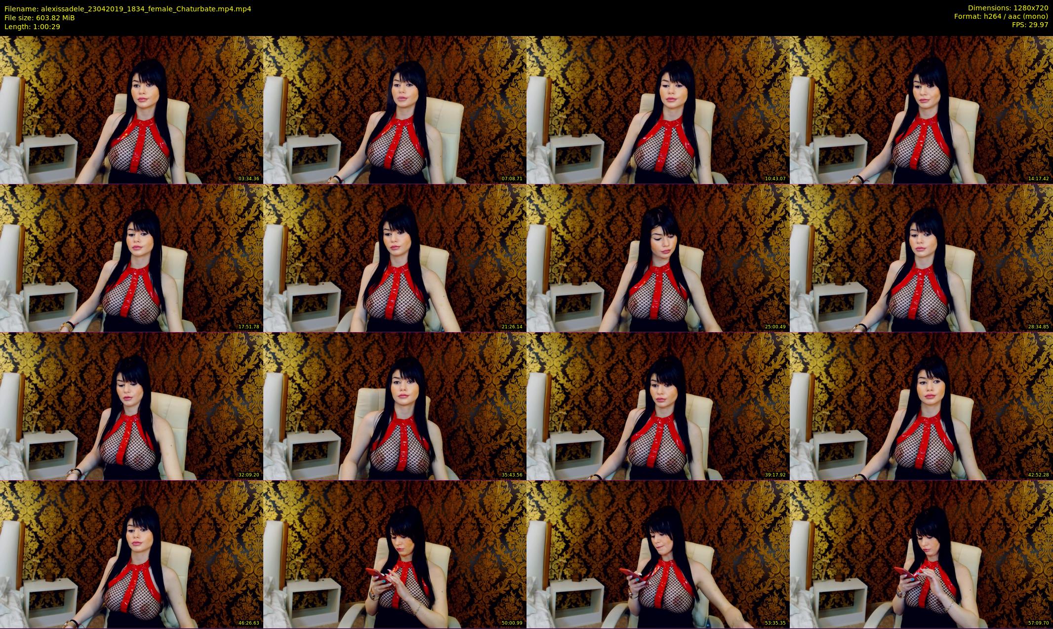 alexissadele — 61 minute Chaturbate female cam show recording, 720p, Apr 23, 2019
