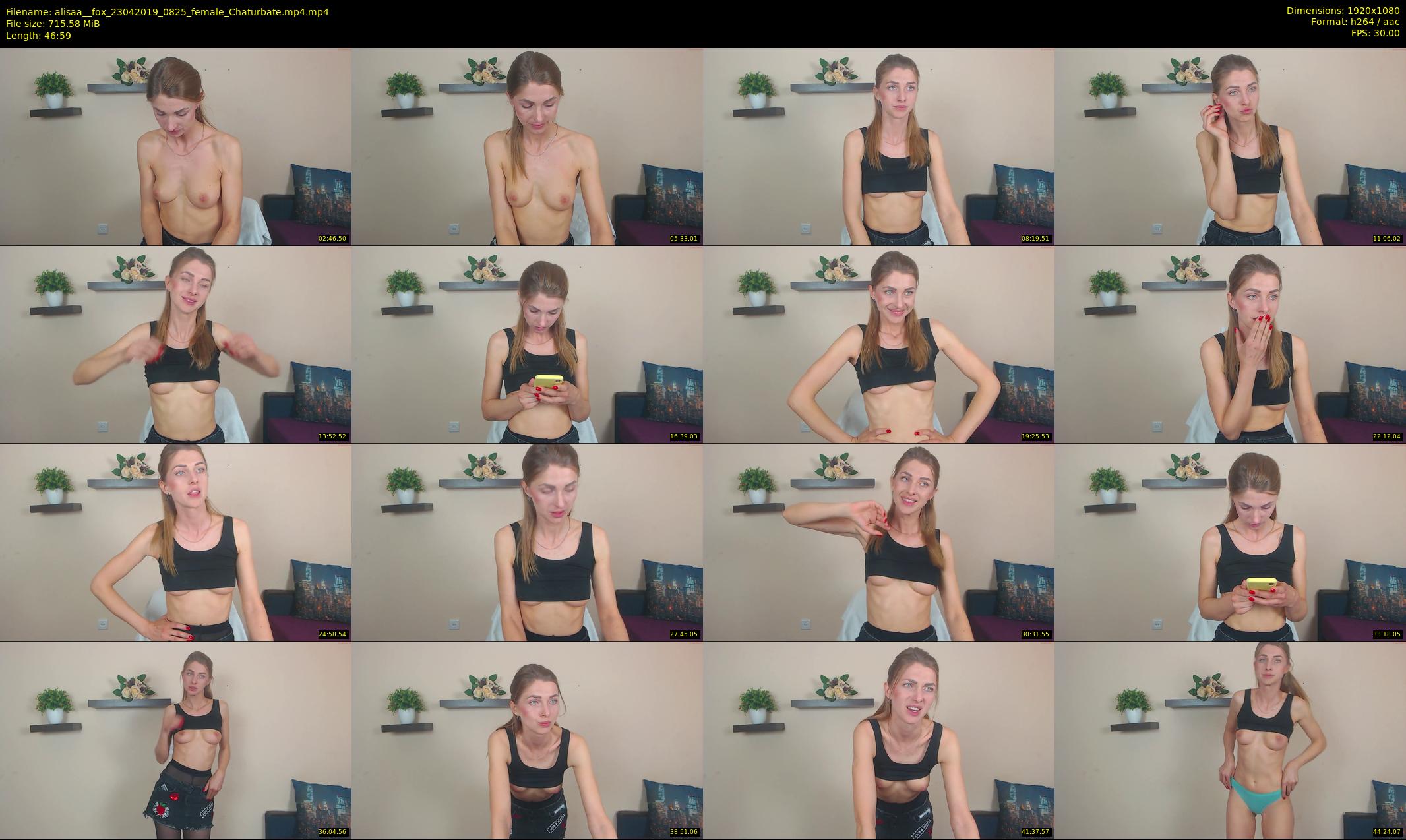 alisaa__fox — 47 minute Chaturbate female cam show recording, 1080p, Apr 23, 2019