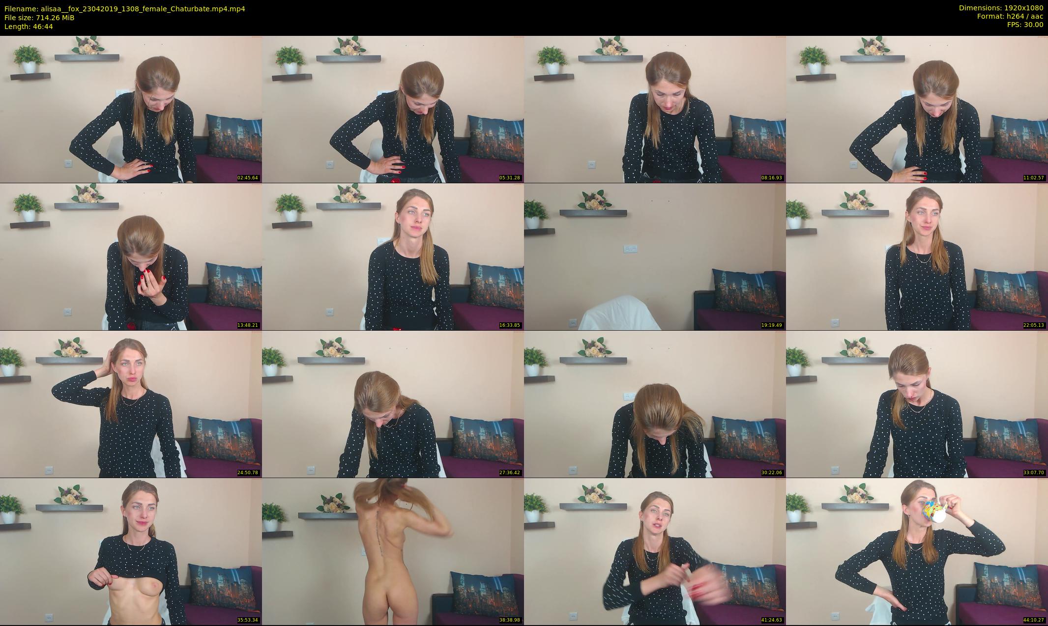 alisaa__fox — 47 minute Chaturbate female cam show recording, 1080p, Apr 23, 2019