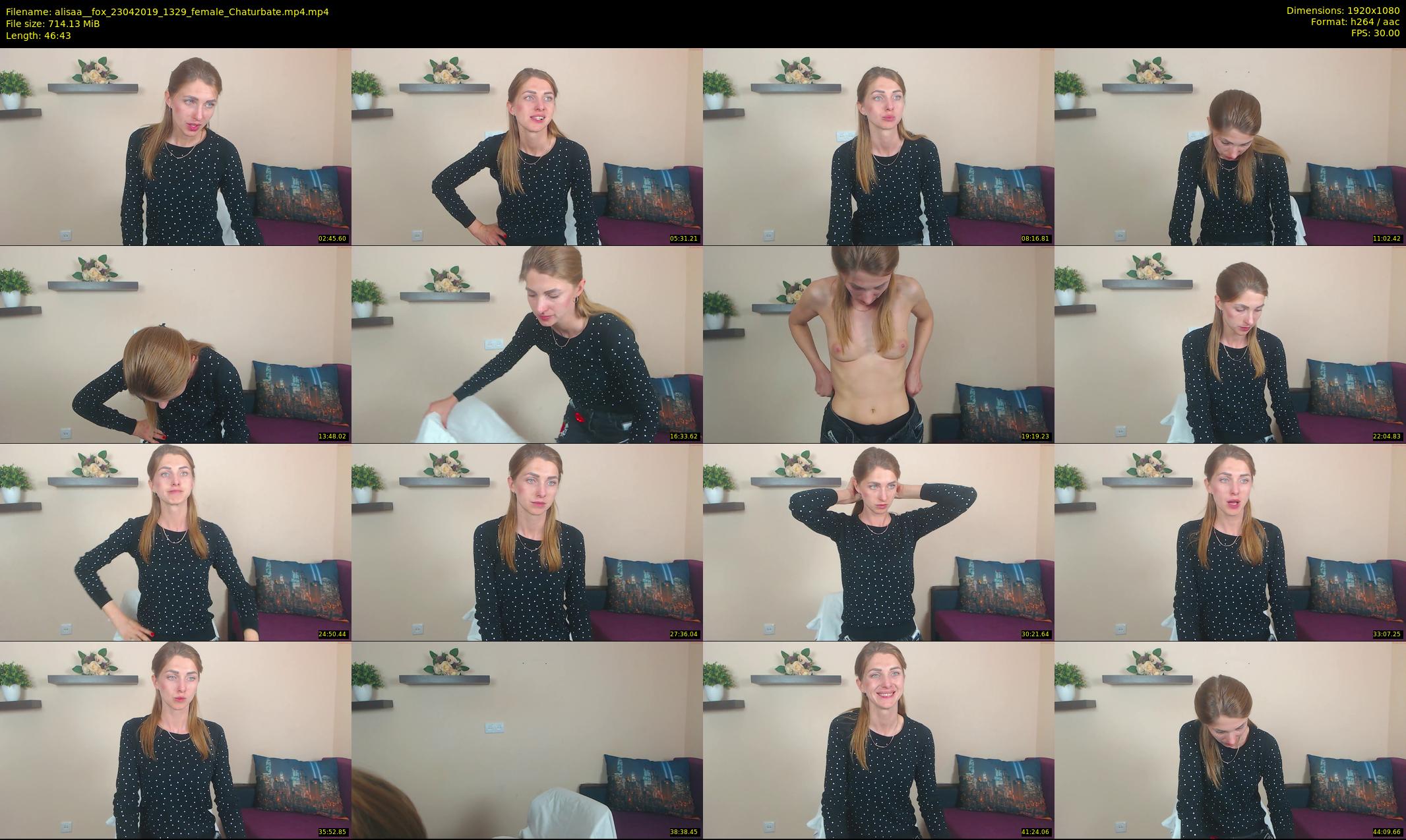 alisaa__fox — 47 minute Chaturbate female cam show recording, 1080p, Apr 23, 2019