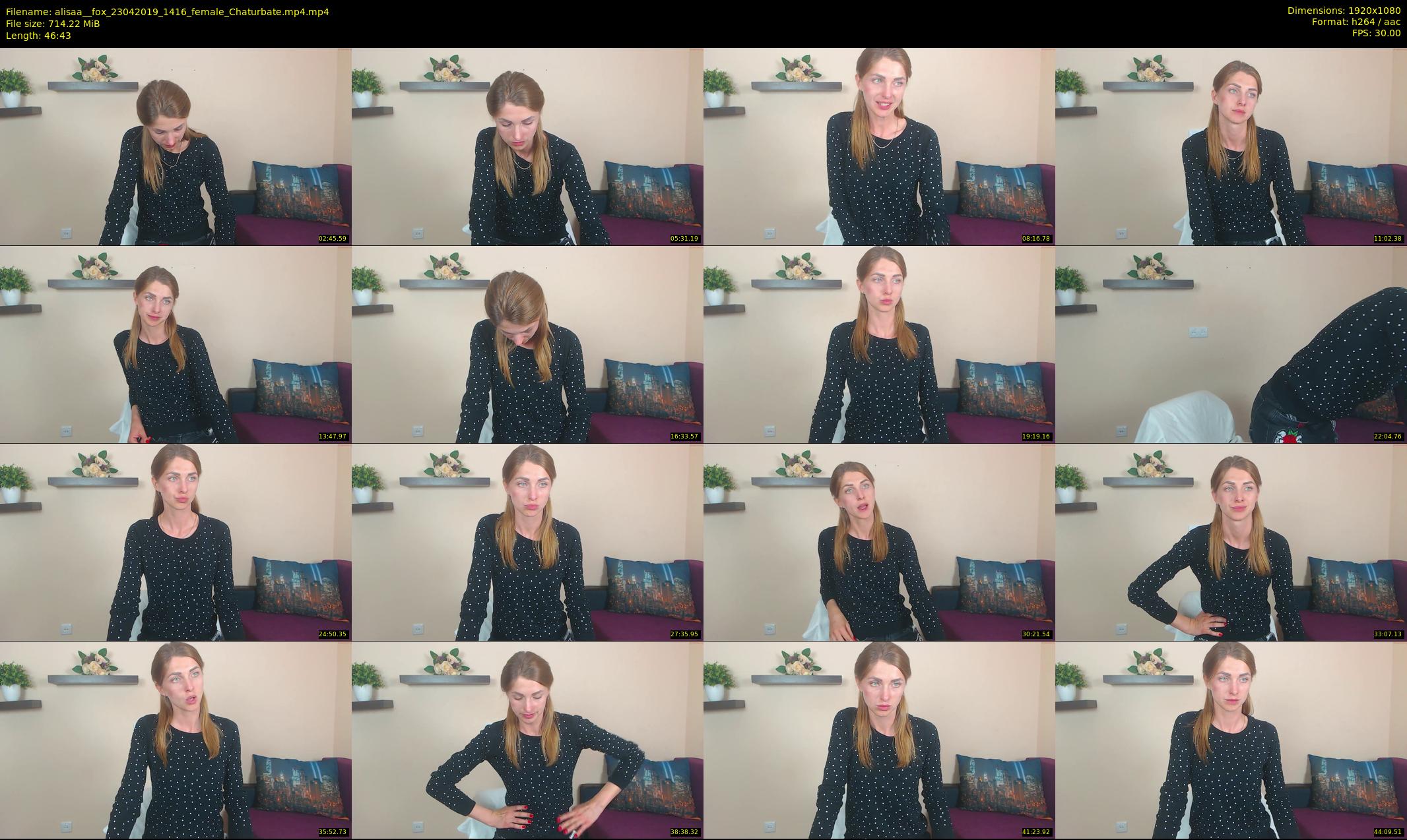 alisaa__fox — 47 minute Chaturbate female cam show recording, 1080p, Apr 23, 2019