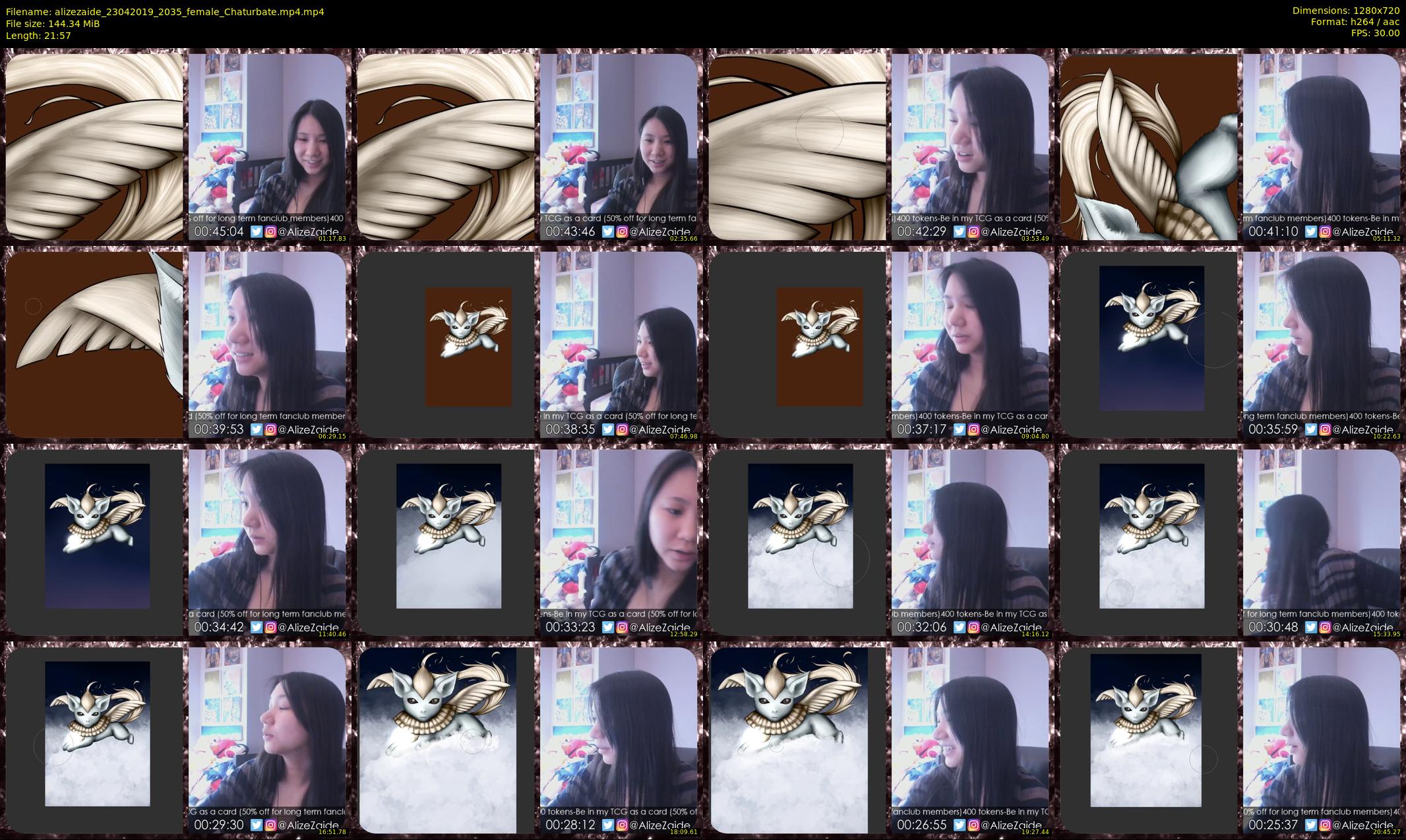 alizezaide — 22 minute Chaturbate female cam show recording, 720p, Apr 23, 2019