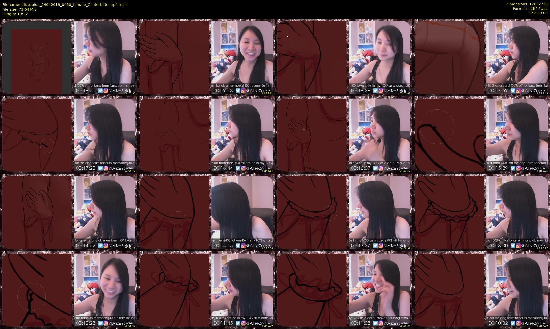 alizezaide — 11 minute Chaturbate female cam show recording, 720p, Apr 24, 2019