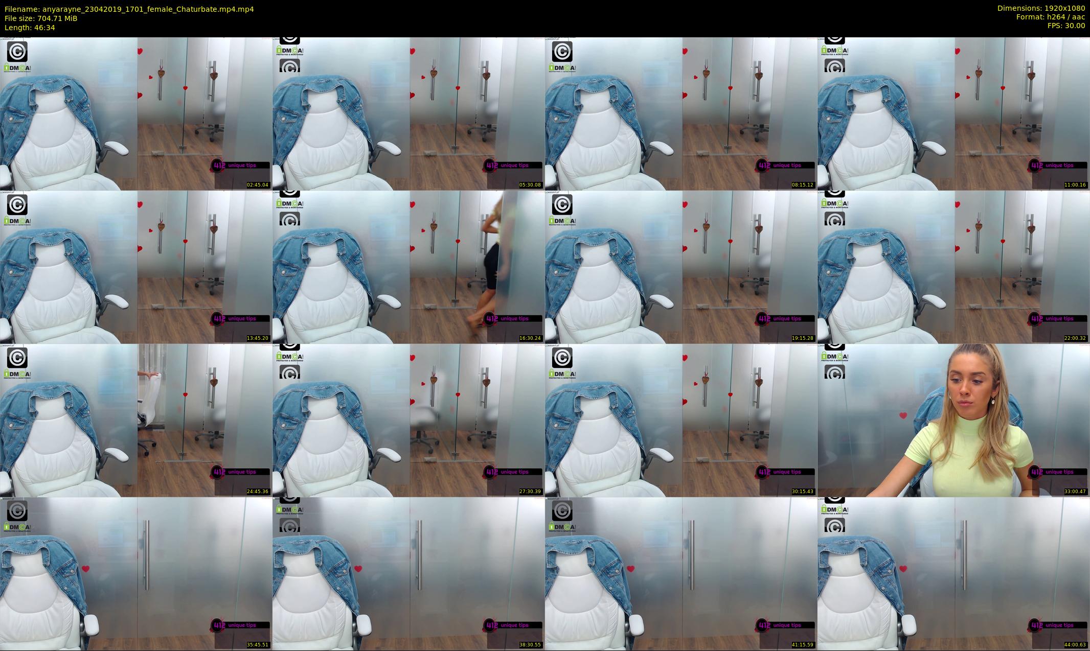 anyarayne — 47 minute Chaturbate female cam show recording, 1080p, Apr 23, 2019