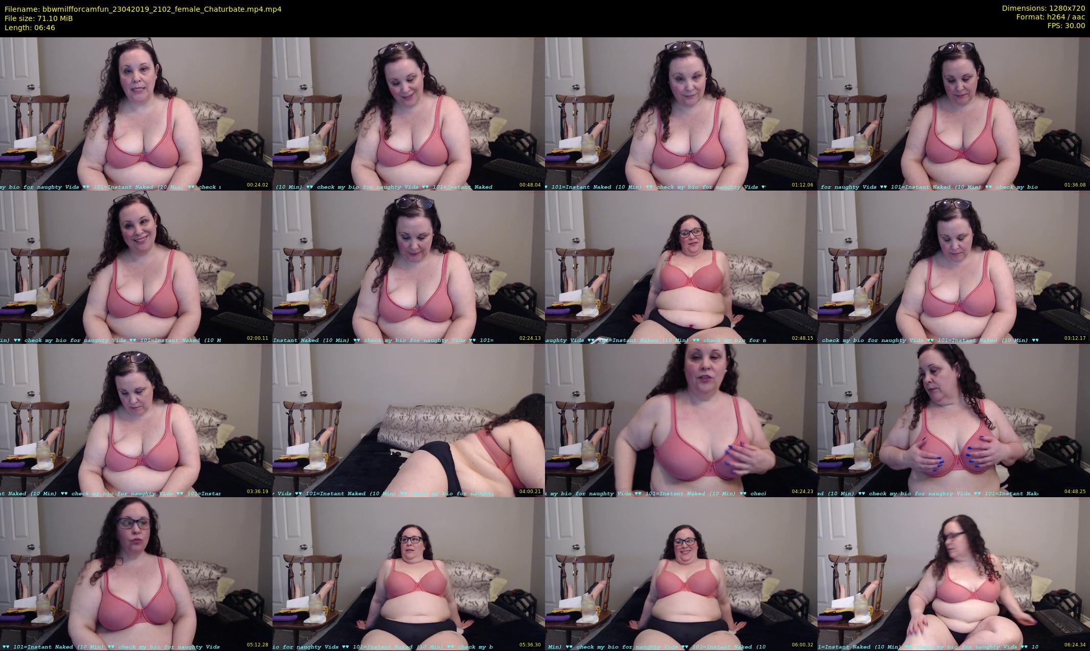 bbwmilfforcamfun — 7 minute Chaturbate female cam show recording, 720p, Apr 23, 2019