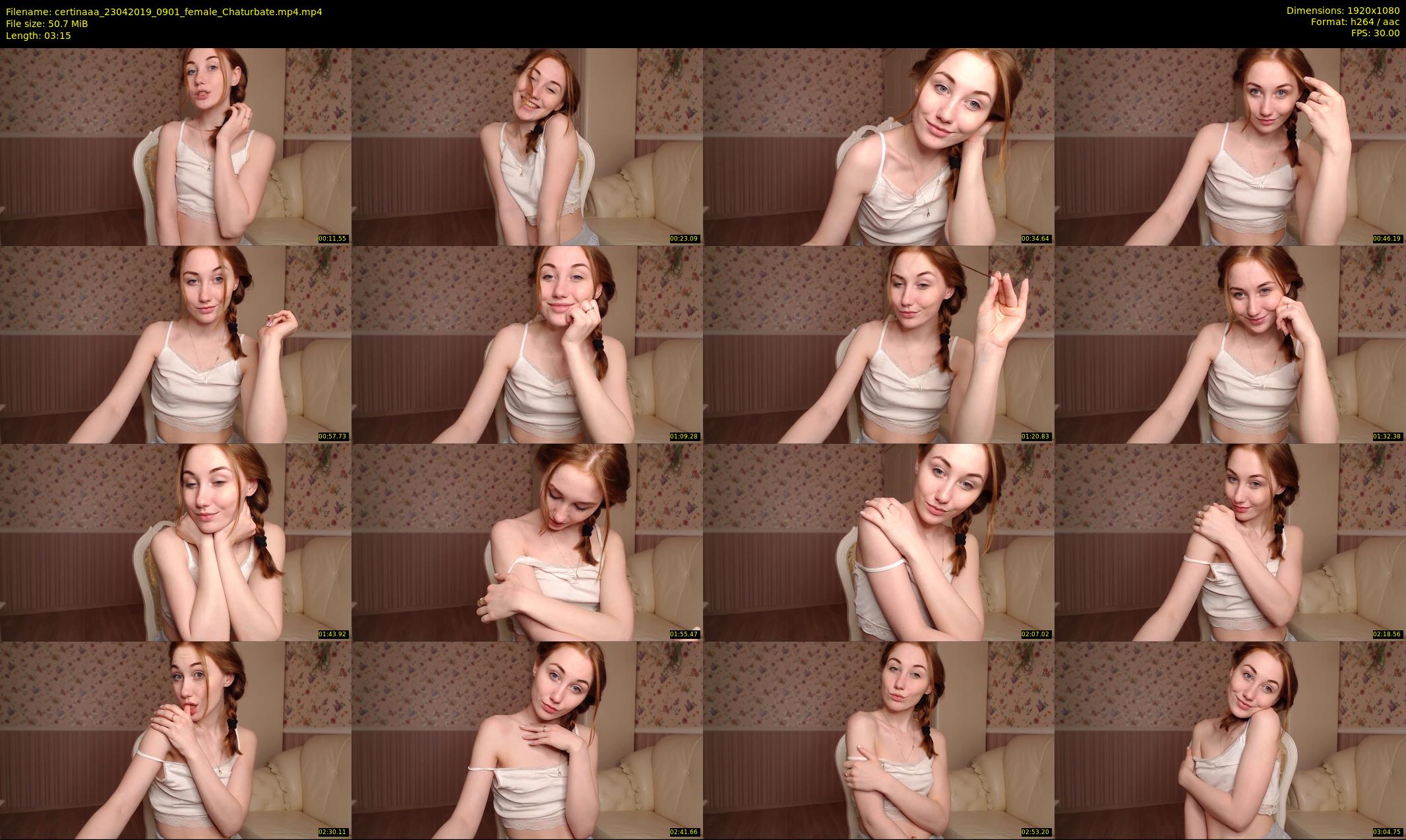 certinaaa — 4 minute Chaturbate female cam show recording, 1080p, Apr 23, 2019
