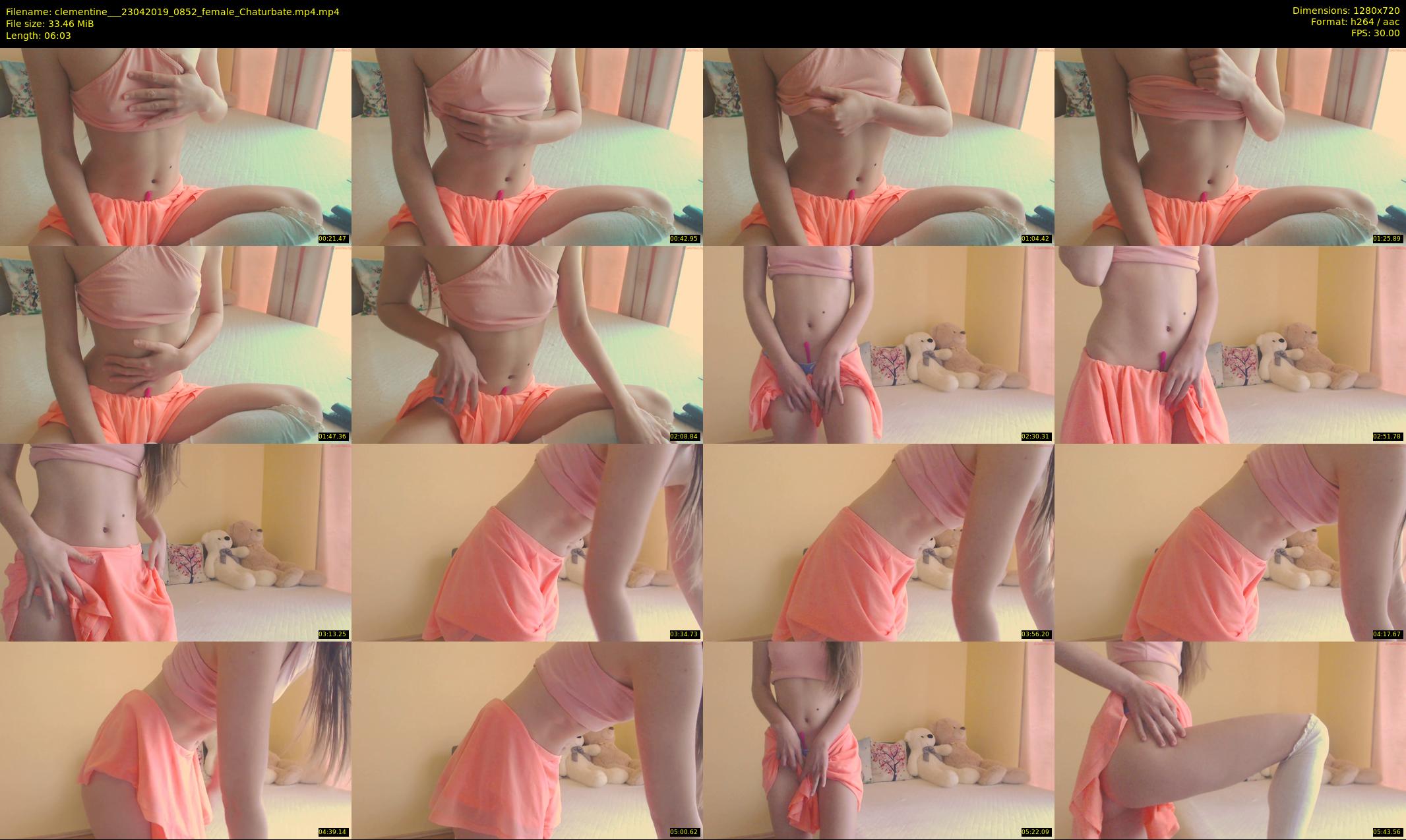 clementine__ — 7 minute Chaturbate female cam show recording, 720p, Apr 23, 2019