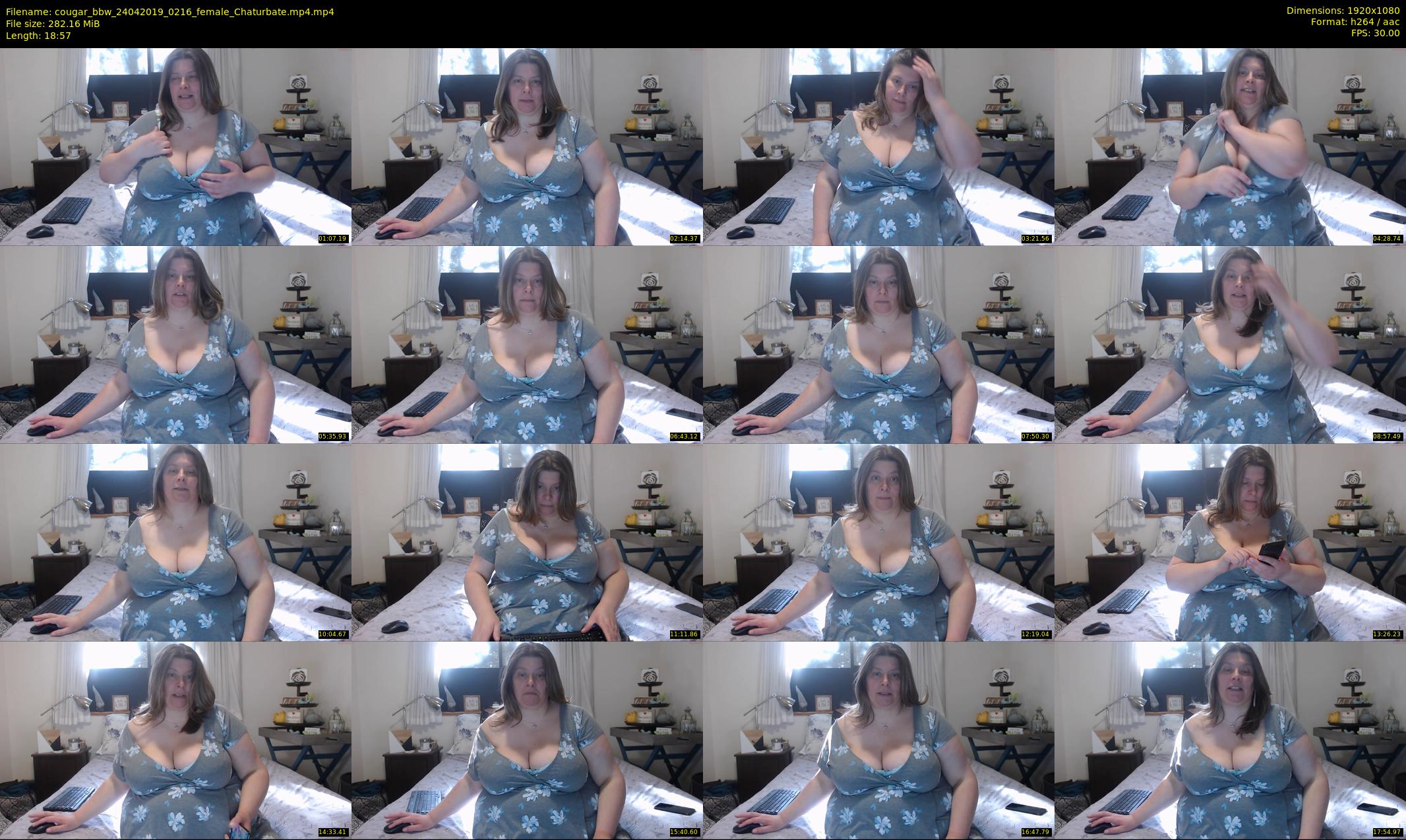 cougar_bbw — 19 minute Chaturbate female cam show recording, 1080p, Apr 24, 2019
