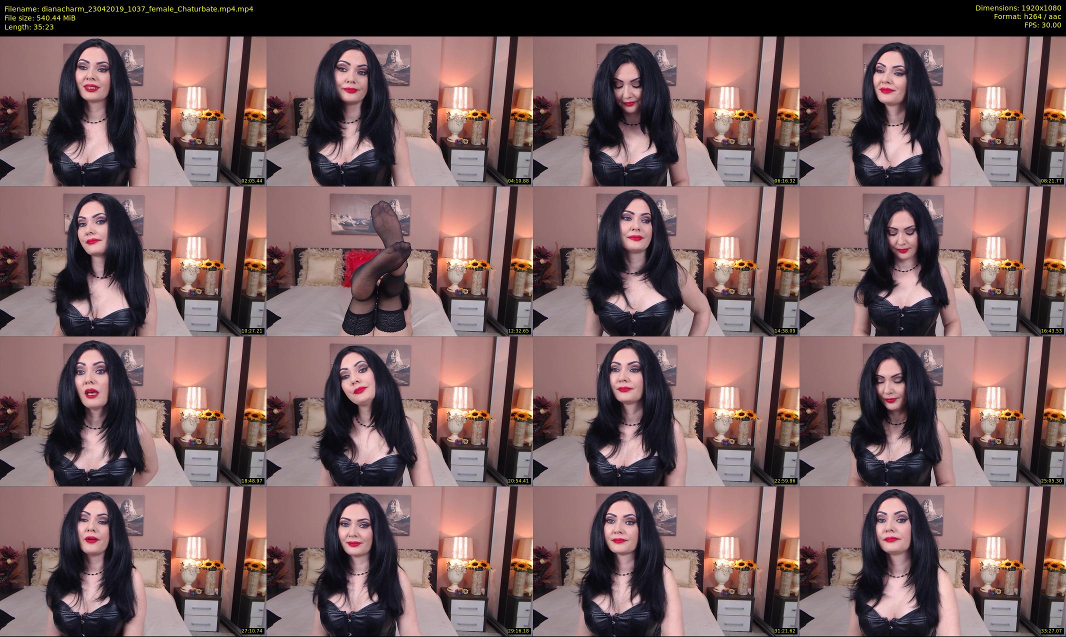 dianacharm — 36 minute Chaturbate female cam show recording, 1080p, Apr 23, 2019