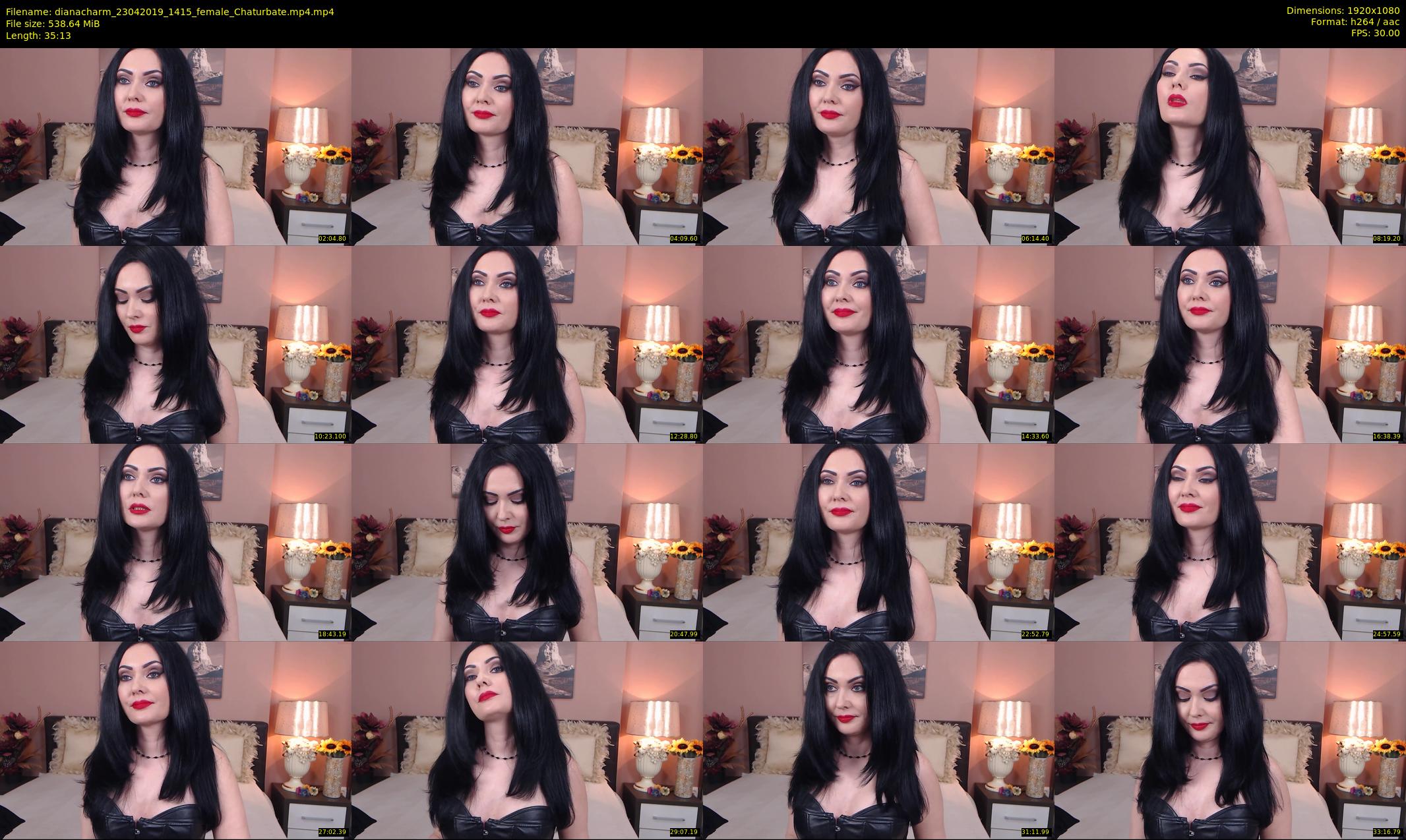 dianacharm — 36 minute Chaturbate female cam show recording, 1080p, Apr 23, 2019
