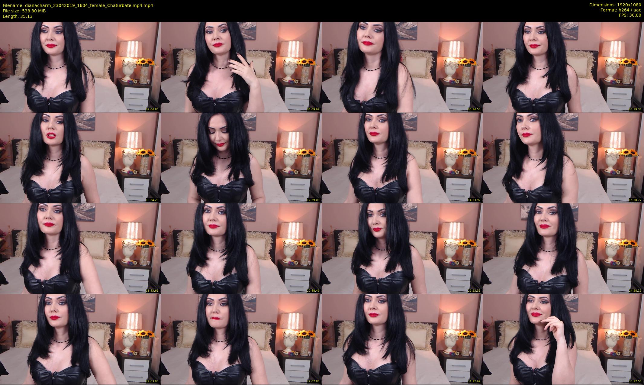 dianacharm — 36 minute Chaturbate female cam show recording, 1080p, Apr 23, 2019