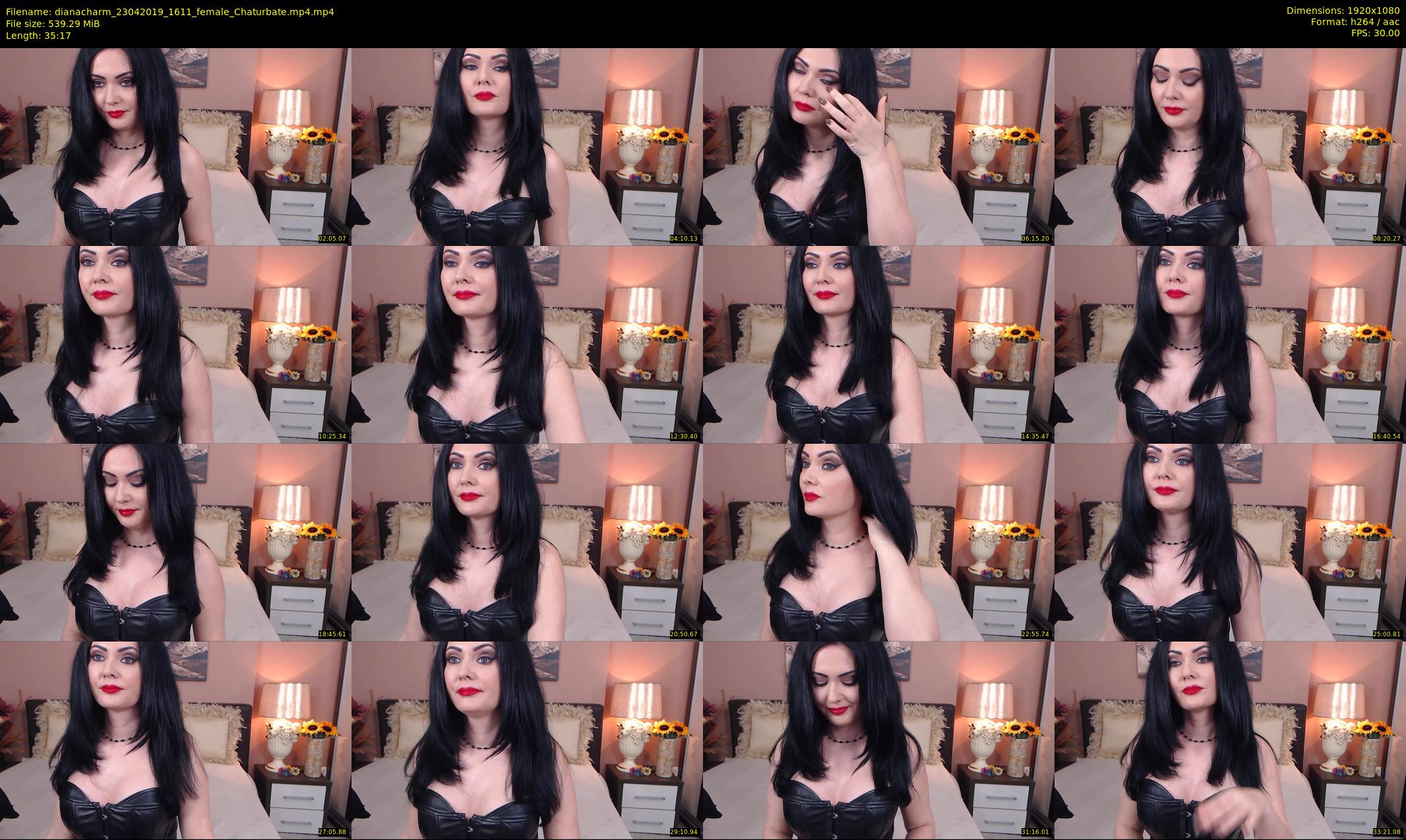 dianacharm — 36 minute Chaturbate female cam show recording, 1080p, Apr 23, 2019