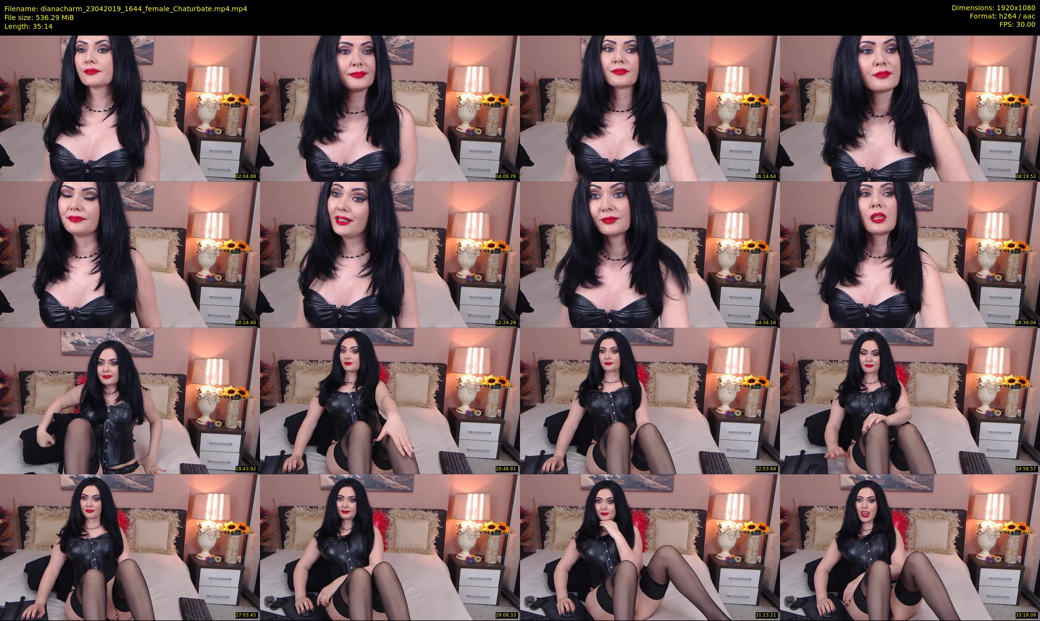 dianacharm — 36 minute Chaturbate female cam show recording, 1080p, Apr 23, 2019