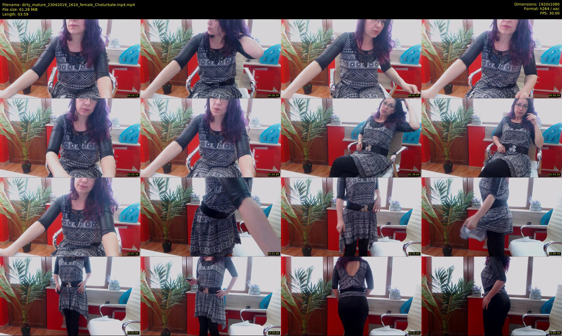 dirty_mature — 4 minute Chaturbate female cam show recording, 1080p, Apr 23, 2019