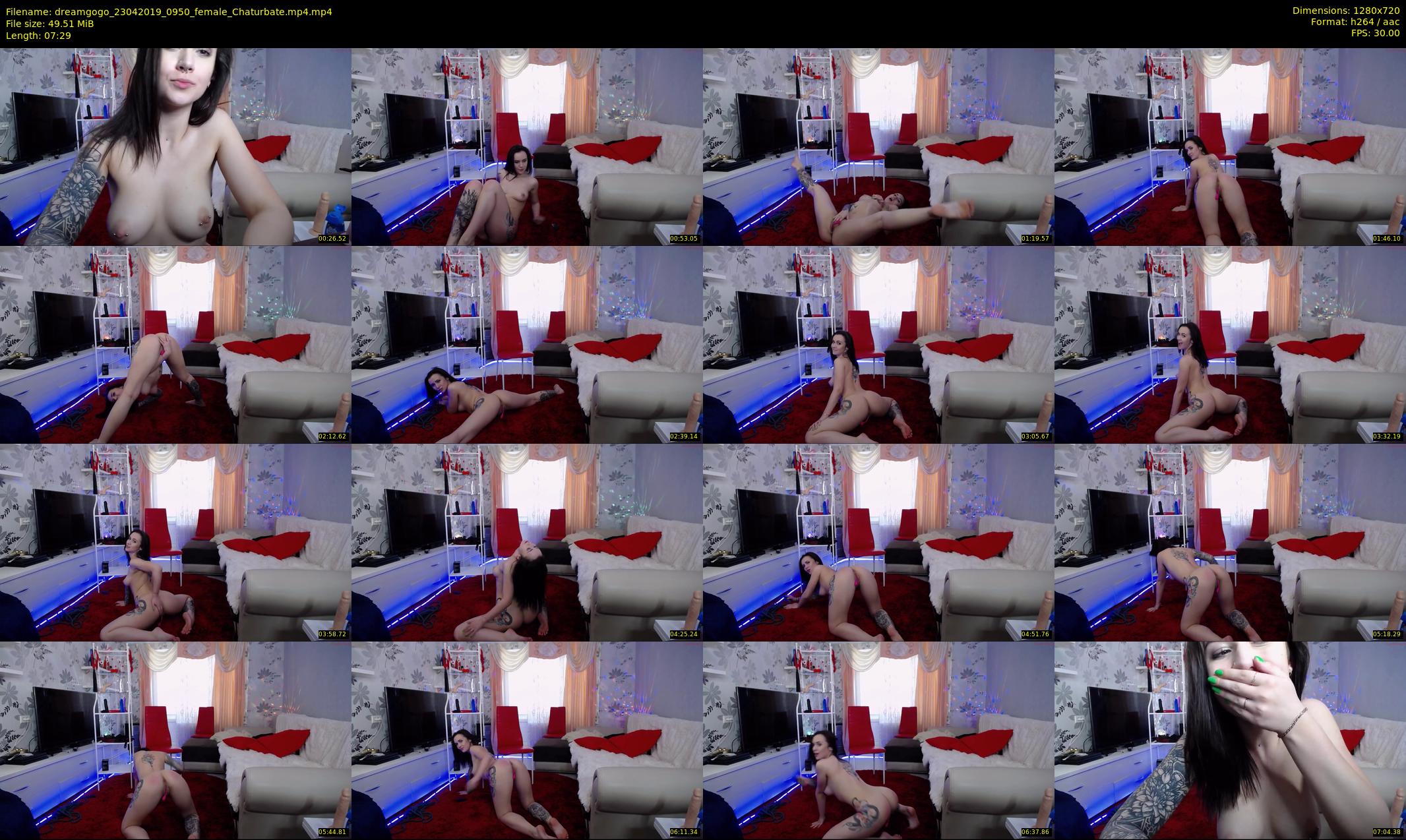 dreamgogo — 8 minute Chaturbate female cam show recording, 720p, Apr 23, 2019