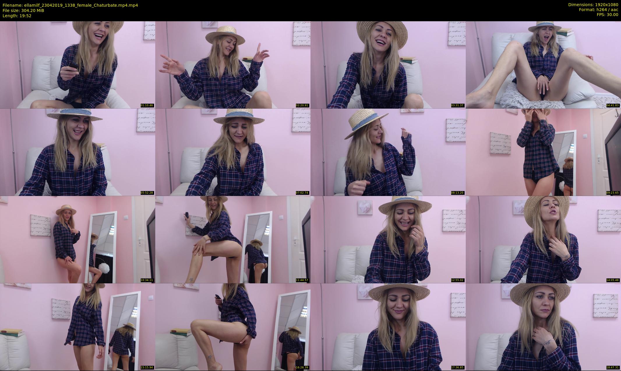 ellamilf — 20 minute Chaturbate female cam show recording, 1080p, Apr 23, 2019
