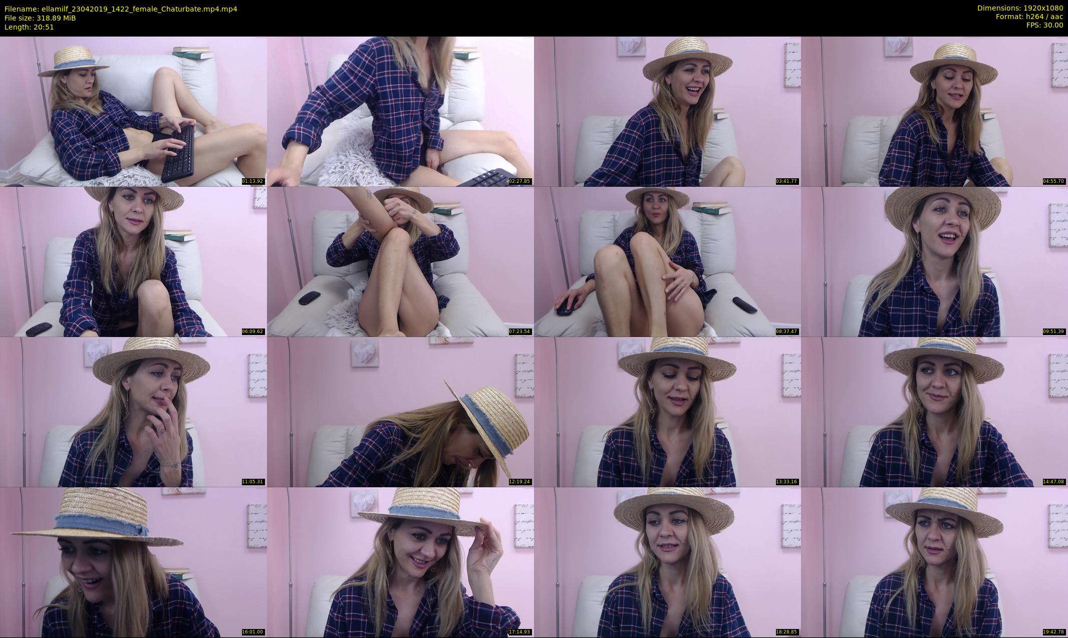ellamilf — 21 minute Chaturbate female cam show recording, 1080p, Apr 23, 2019
