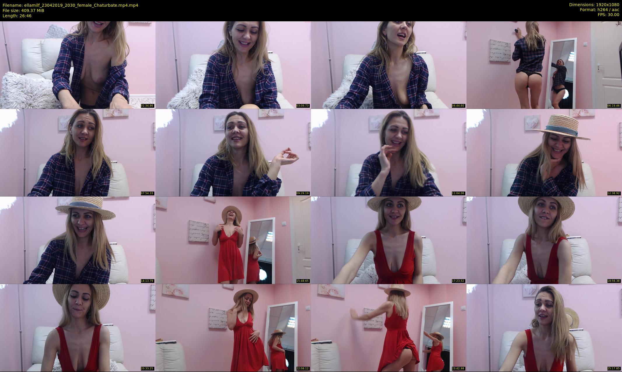 ellamilf — 27 minute Chaturbate female cam show recording, 1080p, Apr 23, 2019