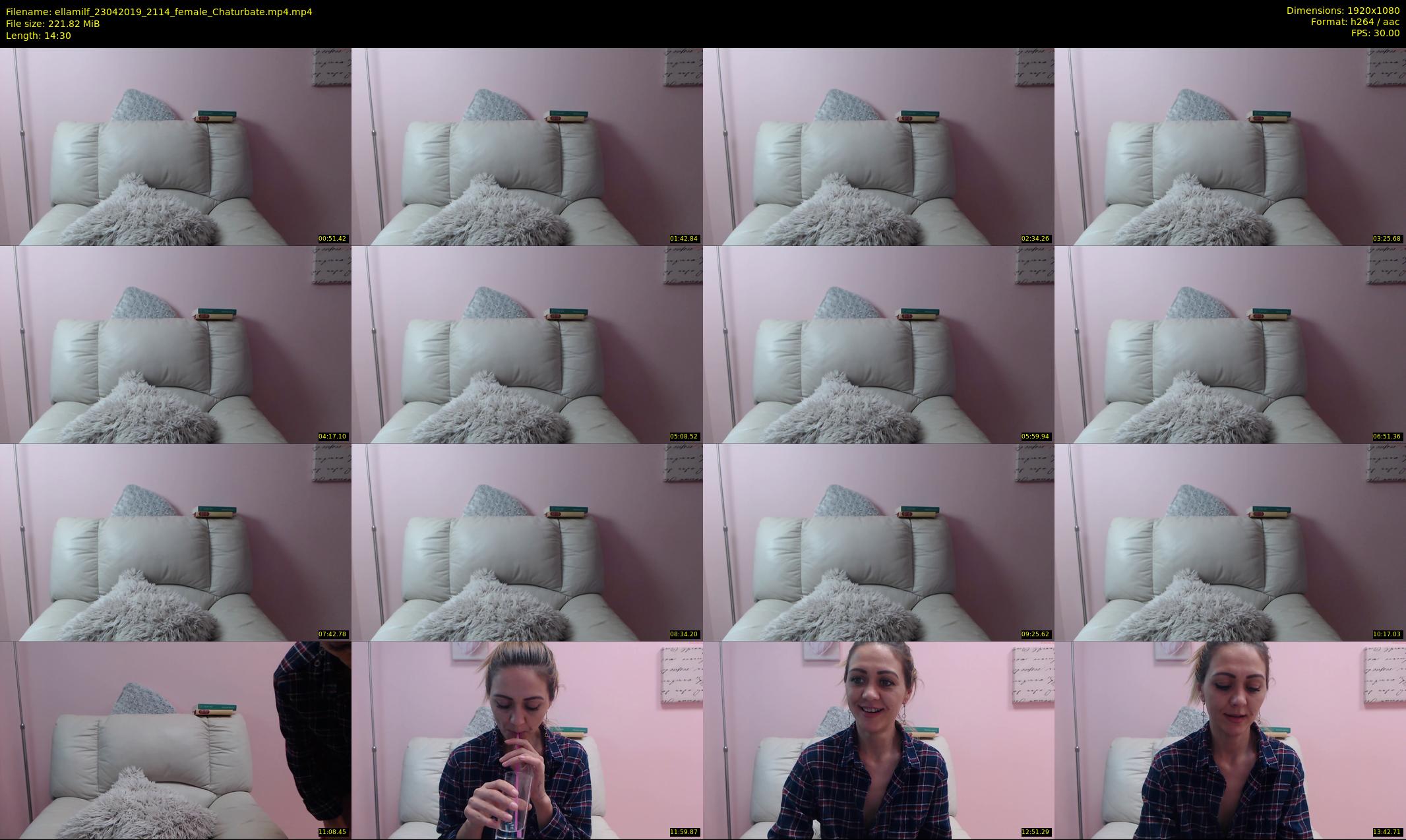 ellamilf — 15 minute Chaturbate female cam show recording, 1080p, Apr 23, 2019